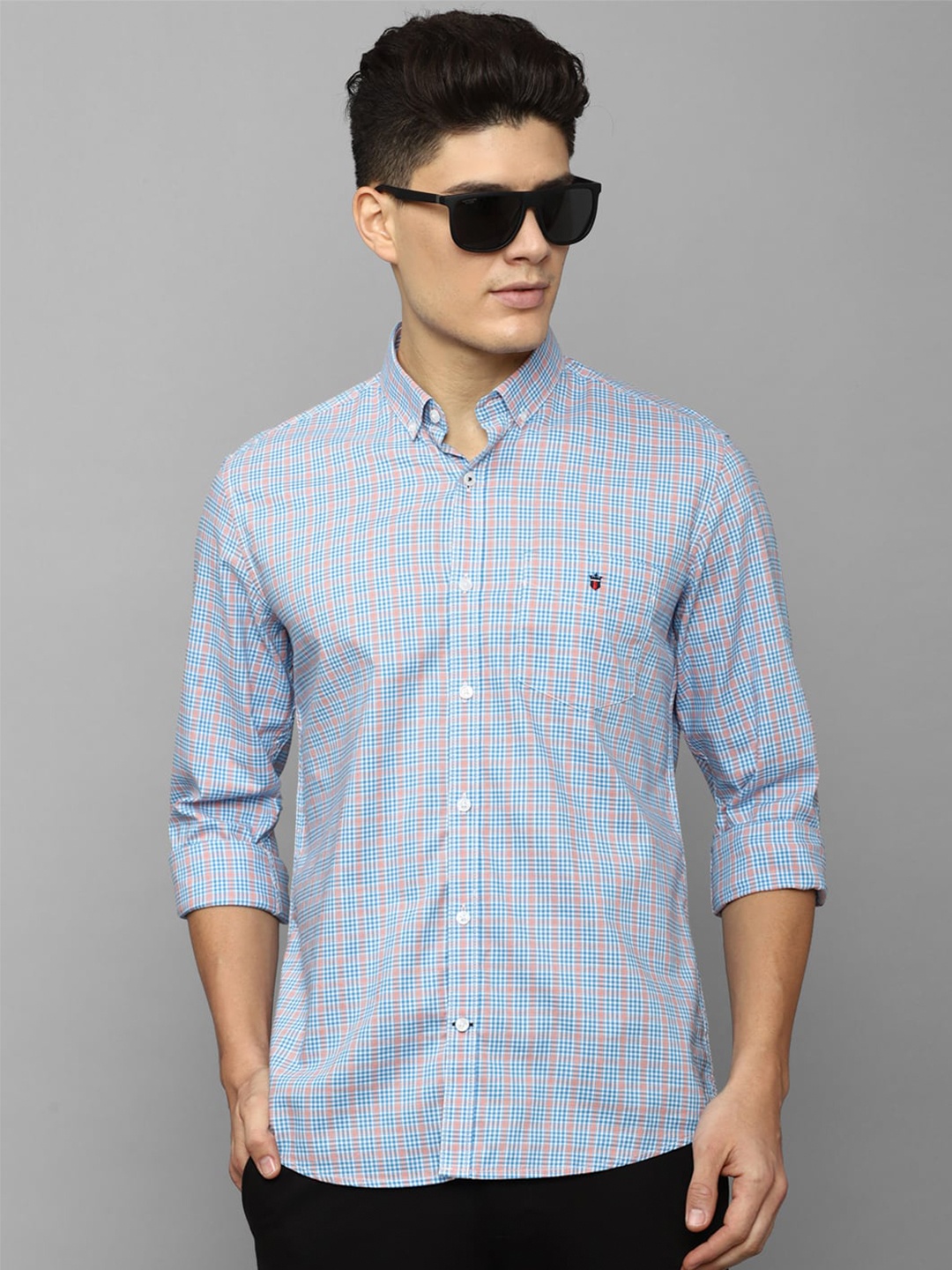 Louis Philippe Sport Slim Fit Grid Tattersall Checks Long Sleeves Cotton Casual Shirt, Blue
Louis Philippe Sport Slim Fit Grid Tattersall Checks Long Sleeves Cotton Casual Shirt, Blue