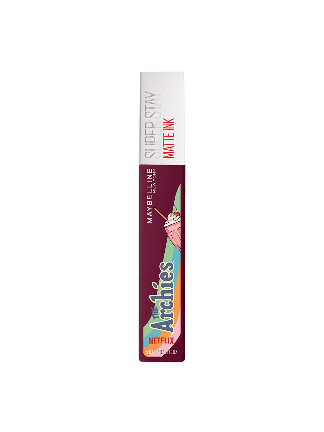 Maybelline The Archies Collection NY SuperStay Matte Ink Lipstick 5 ml - Transformer, Burgundy
Maybelline The Archies Collection NY SuperStay Matte Ink Lipstick 5 ml - Transformer, Burgundy