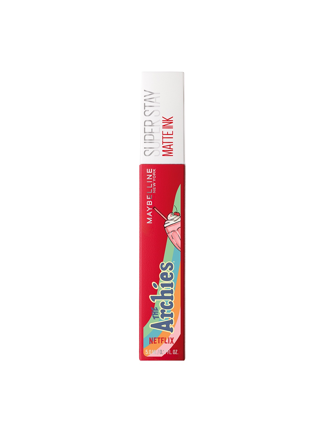 Maybelline The Archies Collection NY SuperStay Matte Ink Lipstick 5 ml - Ambitious, Red
Maybelline The Archies Collection NY SuperStay Matte Ink Lipstick 5 ml - Ambitious, Red