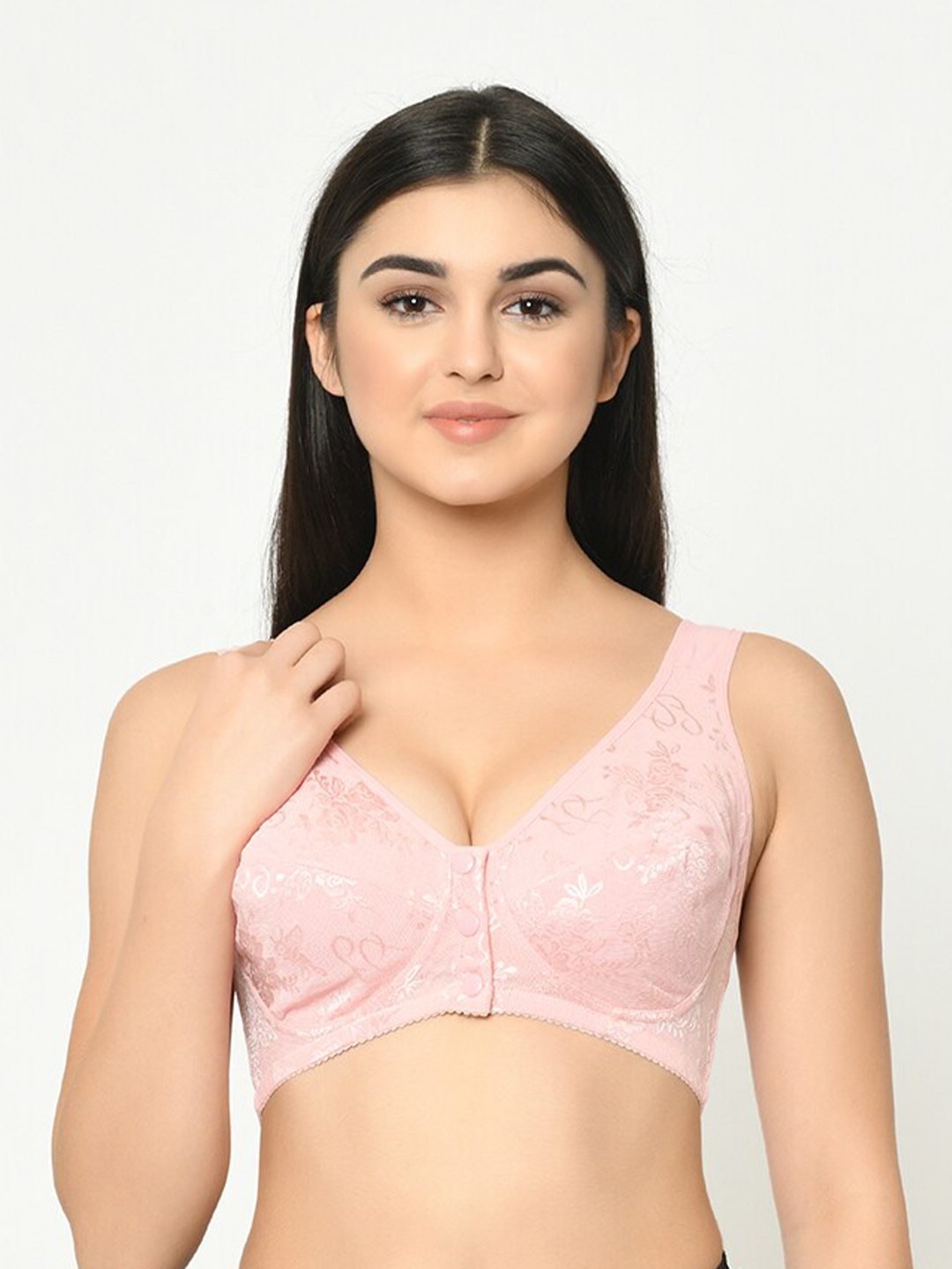 MAMMA PRESTO Self Design Full Coverage Anti Microbial Maternity Bra With All Day Comfort, Pink
MAMMA PRESTO Self Design Full Coverage Anti Microbial Maternity Bra With All Day Comfort, Pink