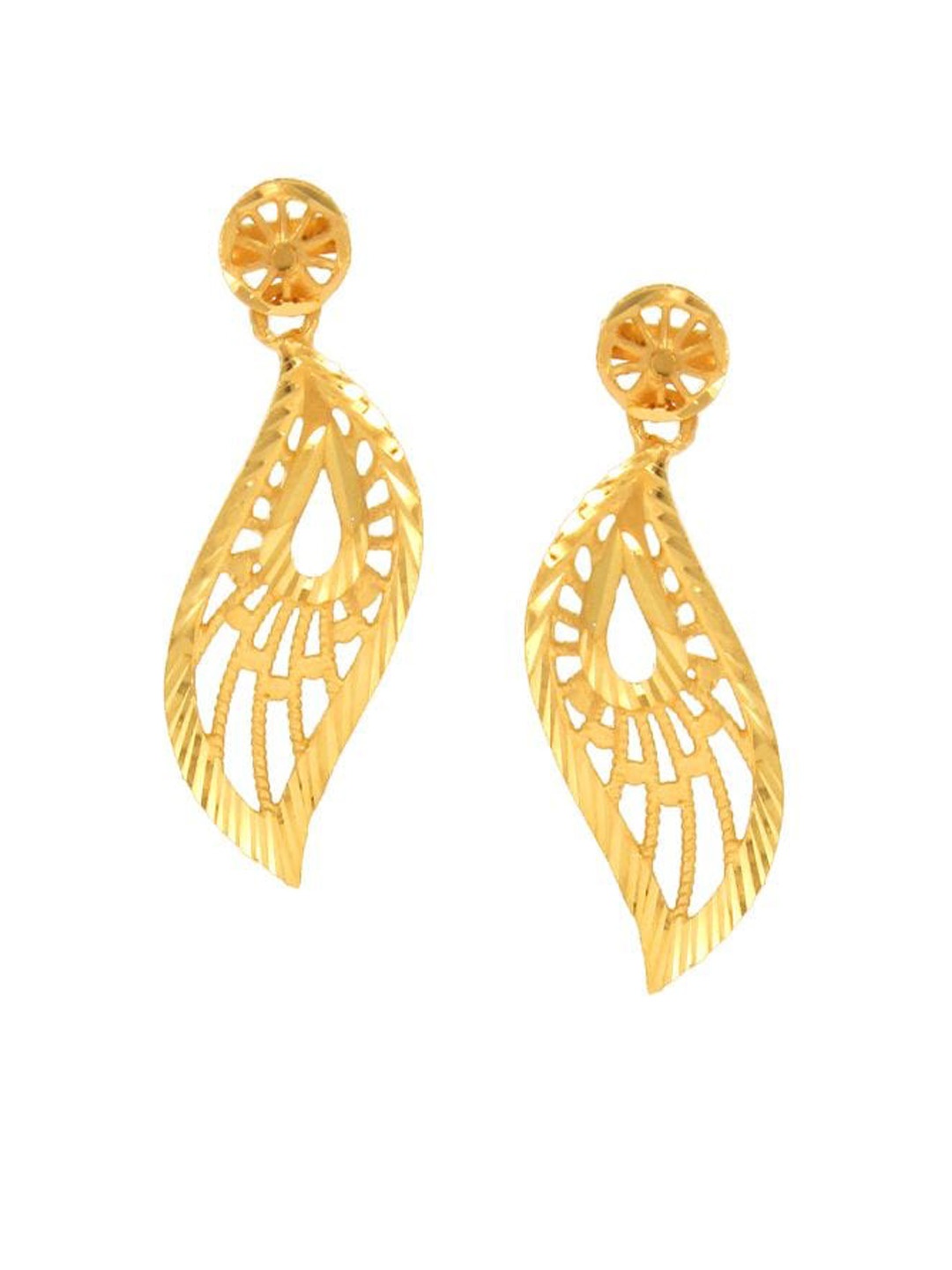 SENCO 22KT Gold Drop Earrings-2.7gm