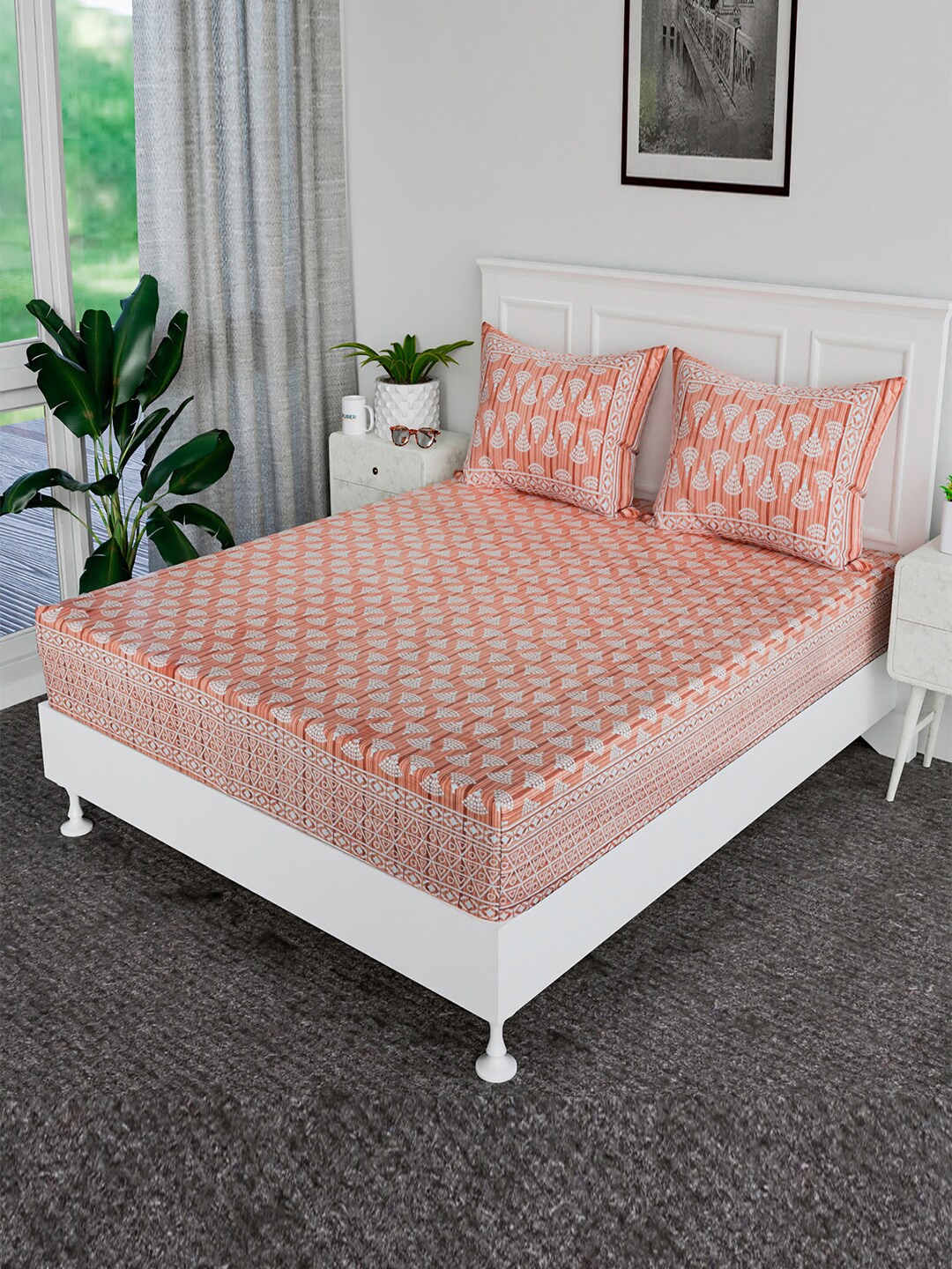 Kuber Industries Orange Ethnic Motifs Cotton 120 TC King Bedsheet With 2 Pillow Covers
Kuber Industries Orange Ethnic Motifs Cotton 120 TC King Bedsheet With 2 Pillow Covers