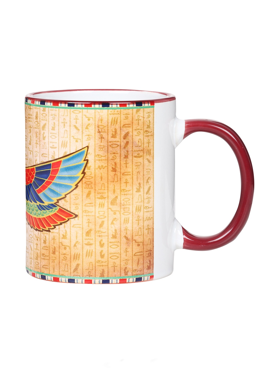 KOLOROBIA Beige & Maroon The Scarab Beetle Egyptian Printed Ceramic Coffee Mug - 325 ML
KOLOROBIA Beige & Maroon The Scarab Beetle Egyptian Printed Ceramic Coffee Mug - 325 ML