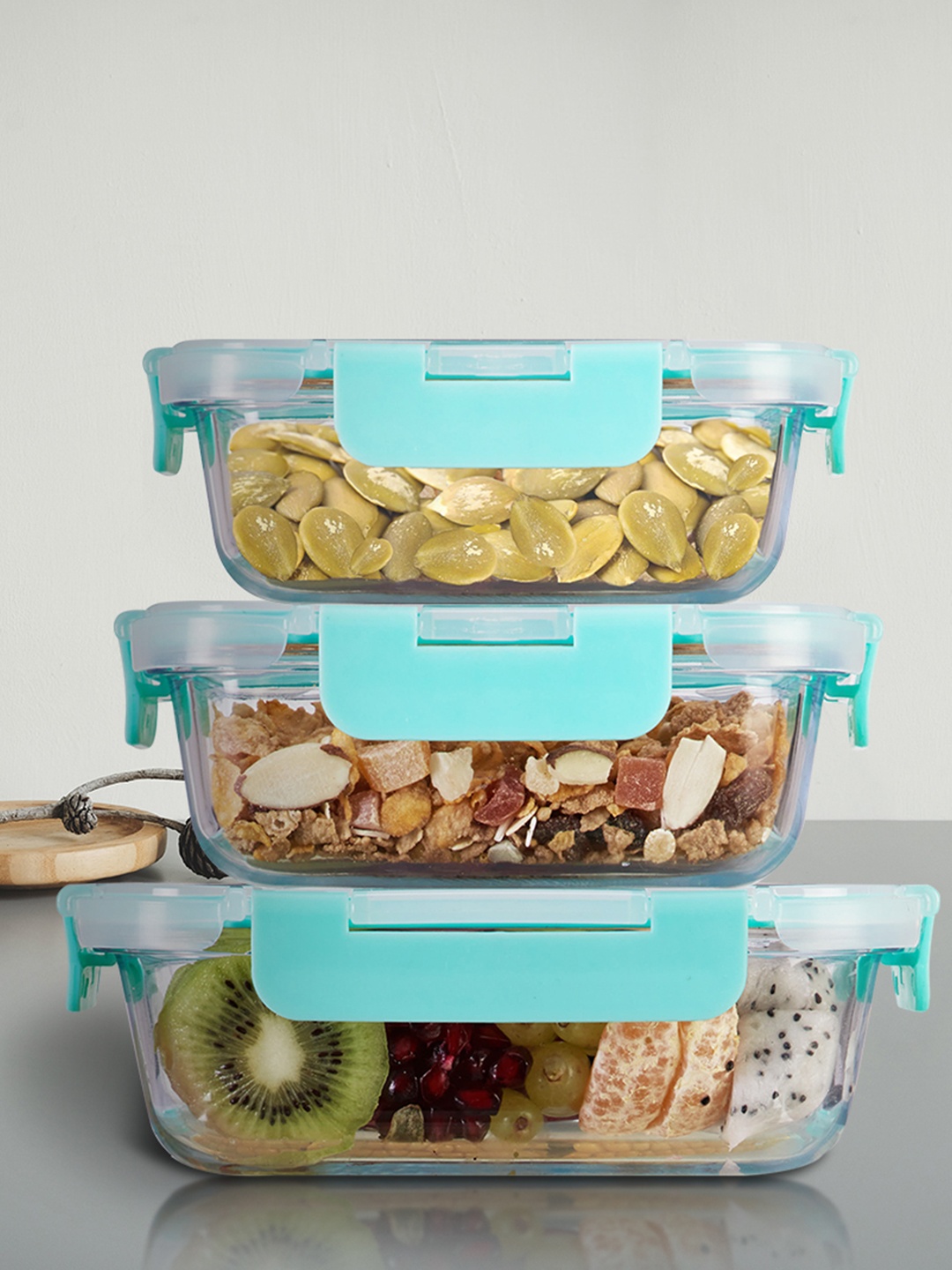 Allo Food Safe Microwave Safe Borosilicate Glass Containers (185ml, 370ml, 640ml), Green
Allo Food Safe Microwave Safe Borosilicate Glass Containers (185ml, 370ml, 640ml), Green