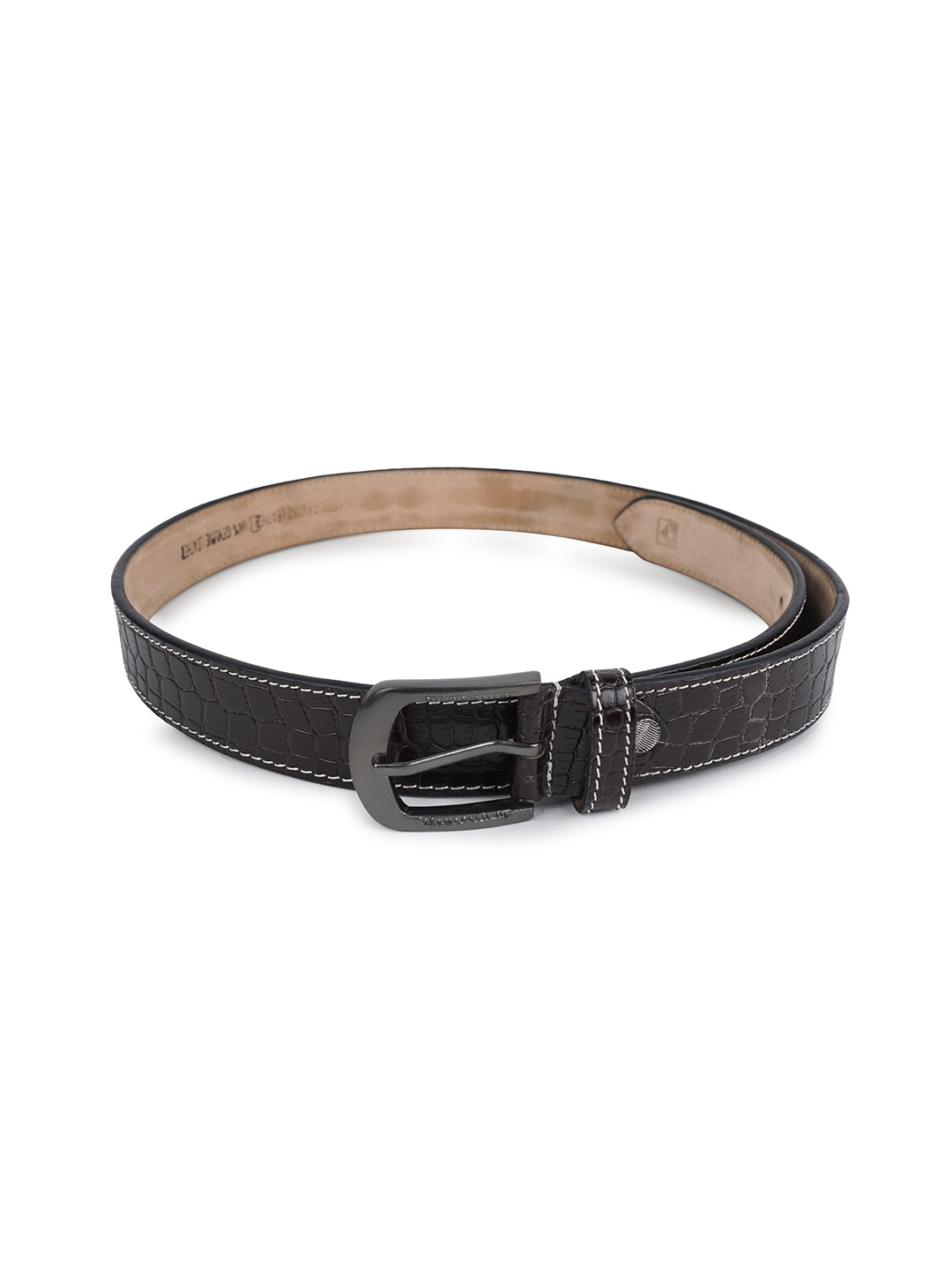 CIMONI Men Brown Leather Formal Belt