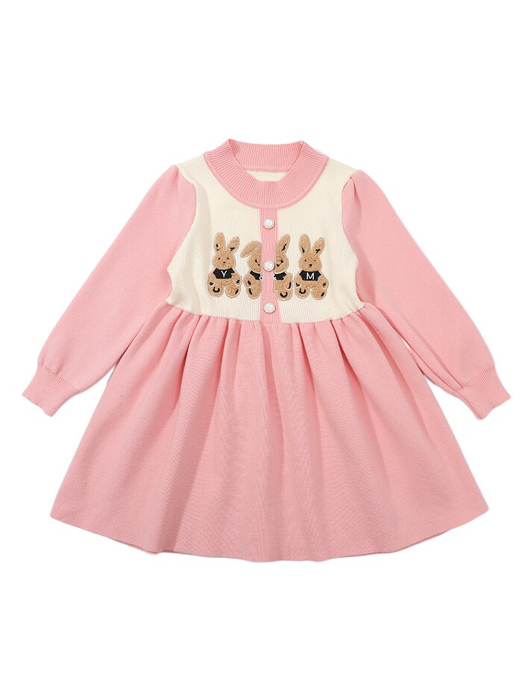 StyleCast Pink Girls Graphic Printed Mock Neck Cuffed Sleeve Fit & flare Cotton Mini Dress
StyleCast Pink Girls Graphic Printed Mock Neck Cuffed Sleeve Fit & flare Cotton Mini Dress