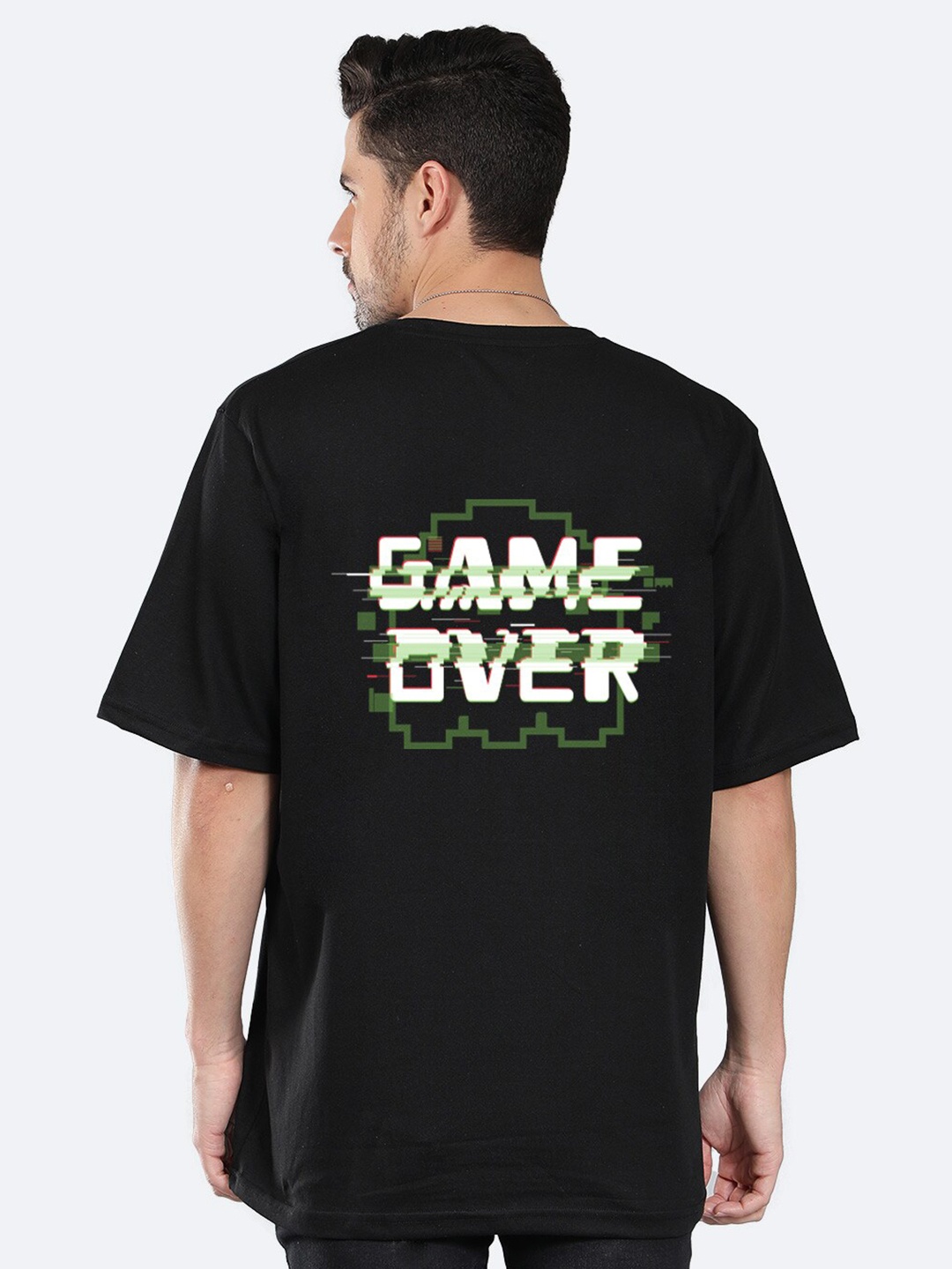 Mad Over Print Typography Printed Drop-Shoulder Sleeves Cotton Oversized T-shirt, Black
Mad Over Print Typography Printed Drop-Shoulder Sleeves Cotton Oversized T-shirt, Black