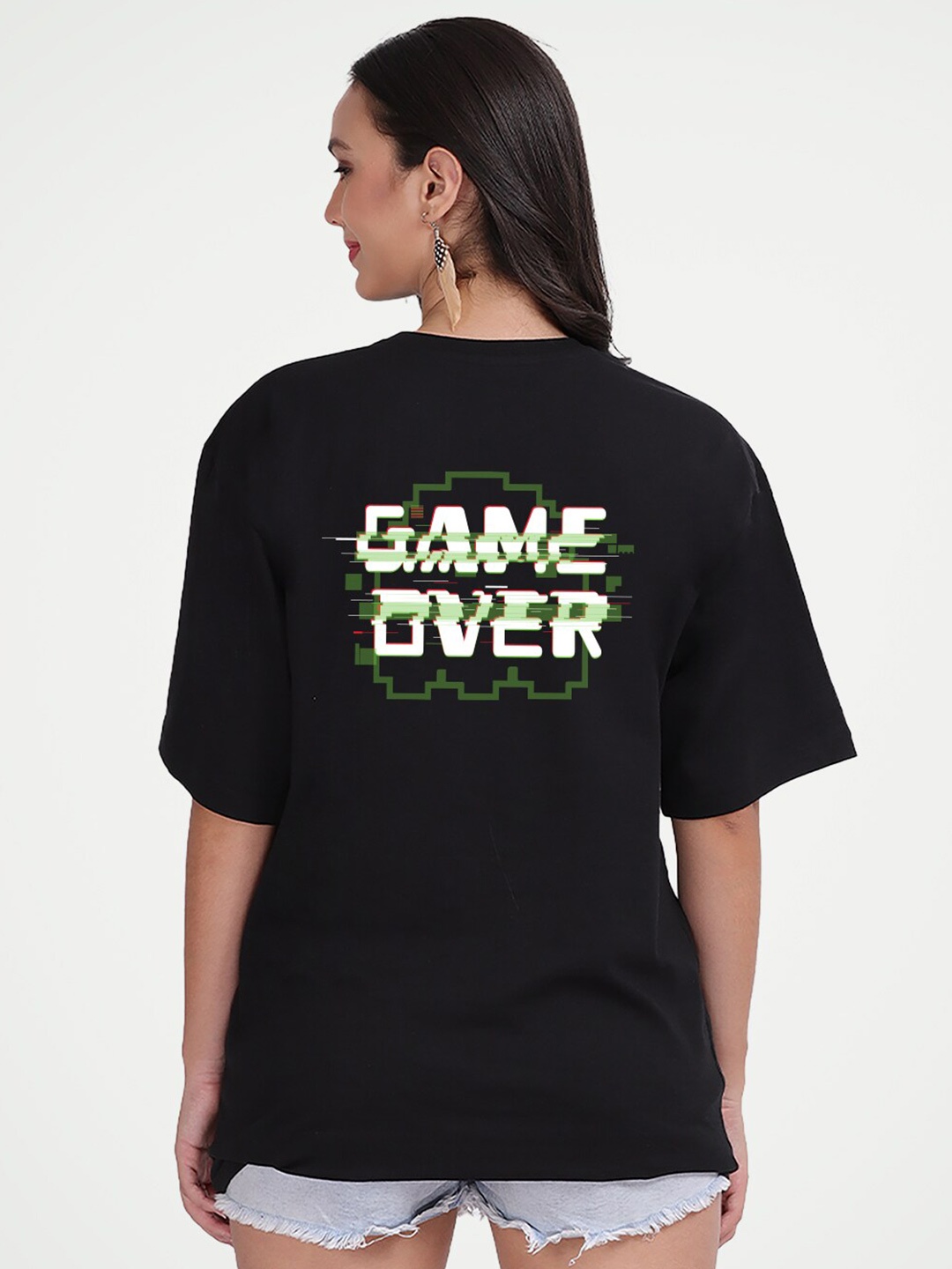 Mad Over Print Typography Printed Drop-Shoulder Sleeves Oversized Cotton T-shirt, Black
Mad Over Print Typography Printed Drop-Shoulder Sleeves Oversized Cotton T-shirt, Black