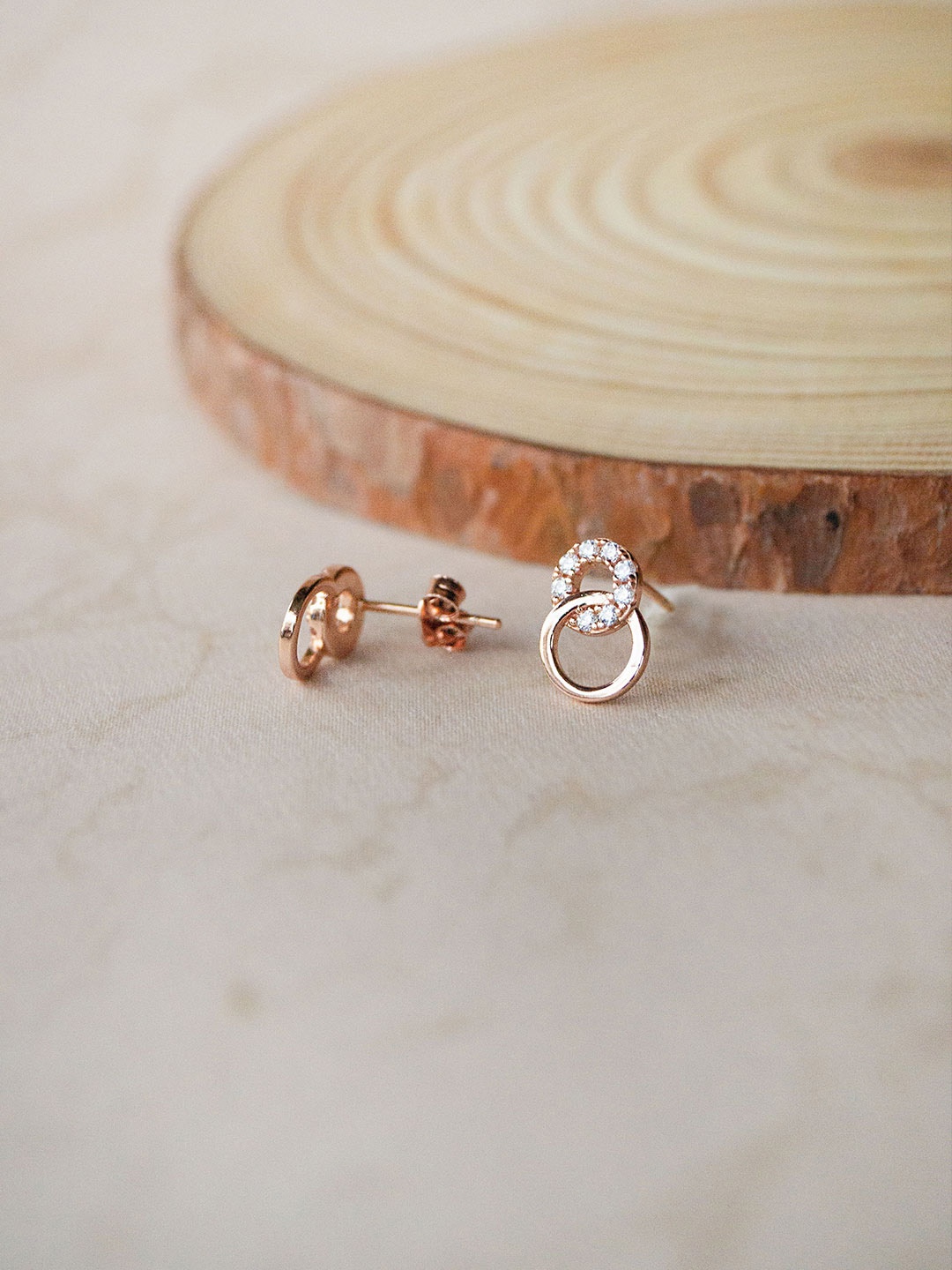 MANNASH Rose Gold-Plated Sterling Silver Cubic Zirconia-Studded Classic Studs Earrings
MANNASH Rose Gold-Plated Sterling Silver Cubic Zirconia-Studded Classic Studs Earrings
