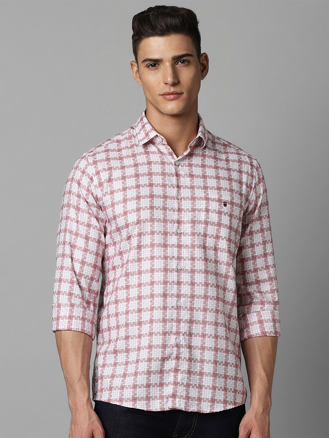 Louis Philippe Sport Shepherd Checks Spread Collar Cotton Slim Fit Casual Shirt, White
Louis Philippe Sport Shepherd Checks Spread Collar Cotton Slim Fit Casual Shirt, White