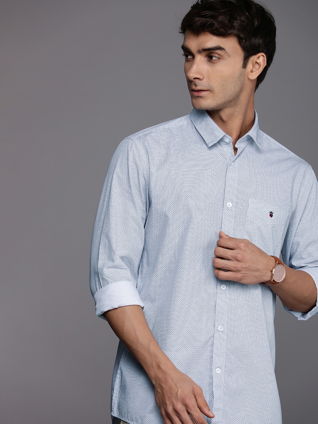Louis Philippe Sport Geometric Printed Slim Fit Opaque Pure Cotton Casual Shirt, Blue
Louis Philippe Sport Geometric Printed Slim Fit Opaque Pure Cotton Casual Shirt, Blue