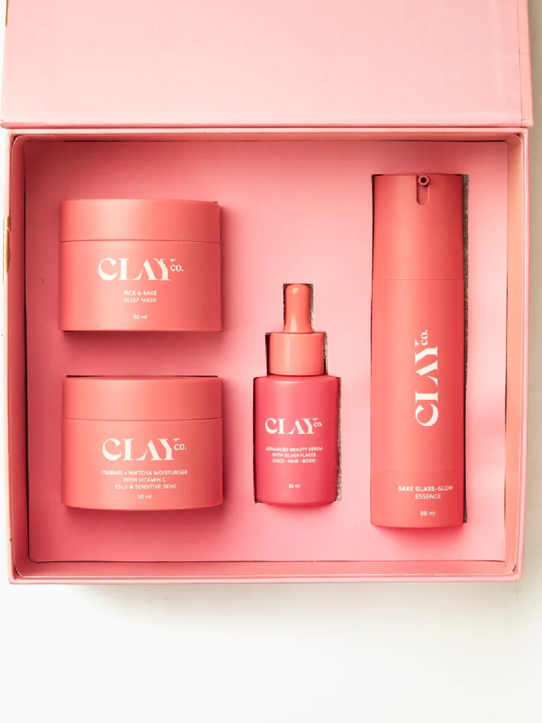 CLAYco. Mochi Mochi Hydrating Ritual- Serum + Glass-Glow Essence + Gel Mask + Moisturizer, Multi
CLAYco. Mochi Mochi Hydrating Ritual- Serum + Glass-Glow Essence + Gel Mask + Moisturizer, Multi