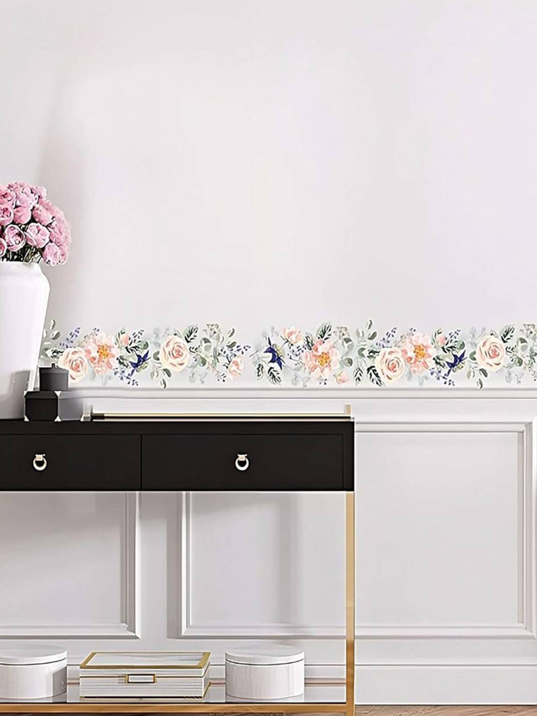Jaamso Royals Green & Peach Coloured Flower Design Side Border Self Adhesive Wall Sticker
Jaamso Royals Green & Peach Coloured Flower Design Side Border Self Adhesive Wall Sticker