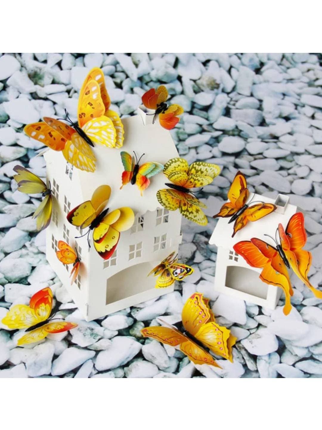 Jaamso Royals Yellow & Orange 12 Pieces 3D Magnet Butterfly Self Adhesive Wall Sticker
Jaamso Royals Yellow & Orange 12 Pieces 3D Magnet Butterfly Self Adhesive Wall Sticker
