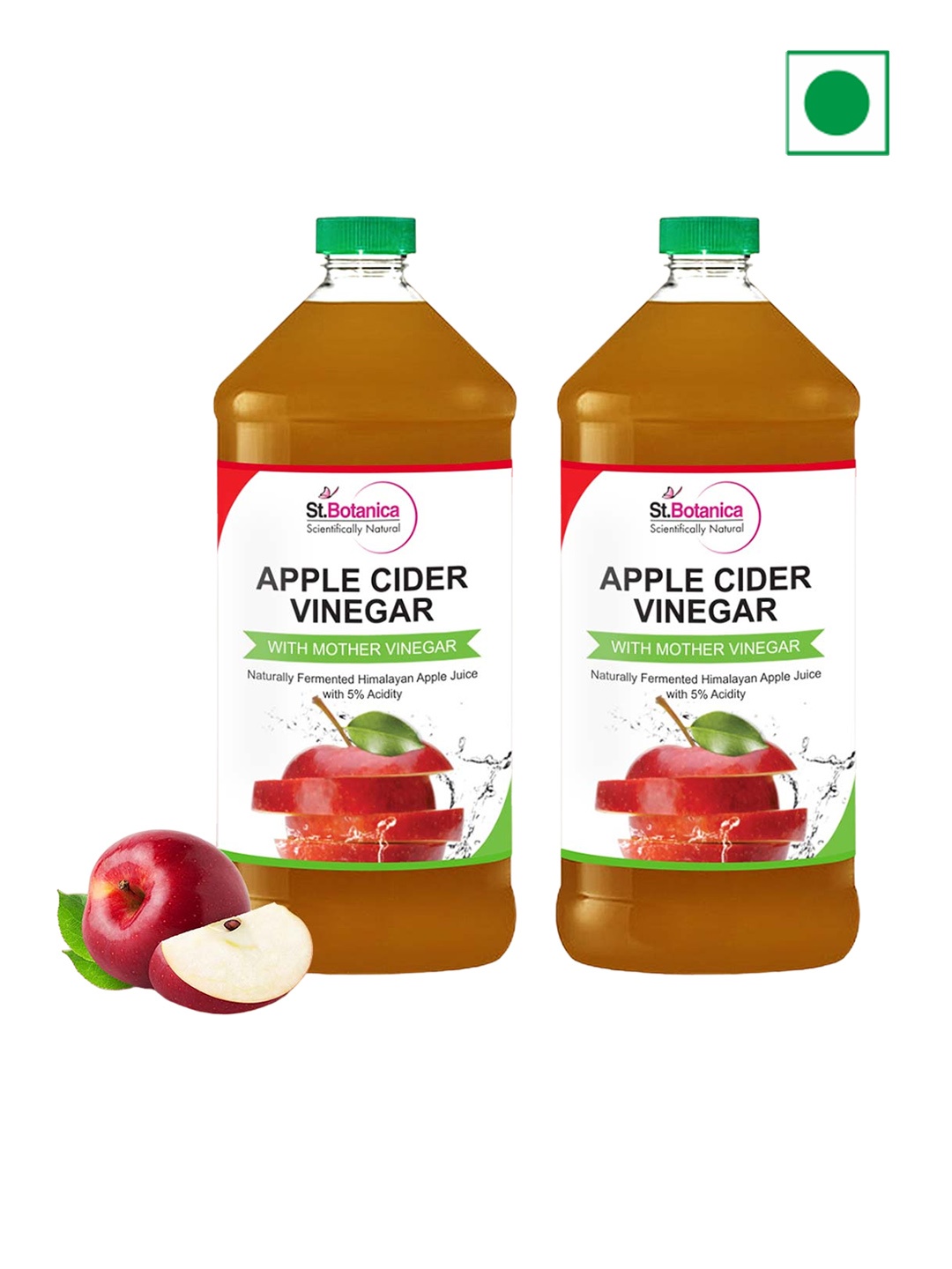 St.Botanica Set Of 2 Apple Cider Vinegar Natural With Mother Vinegar - 500ml Each, White
St.Botanica Set Of 2 Apple Cider Vinegar Natural With Mother Vinegar - 500ml Each, White