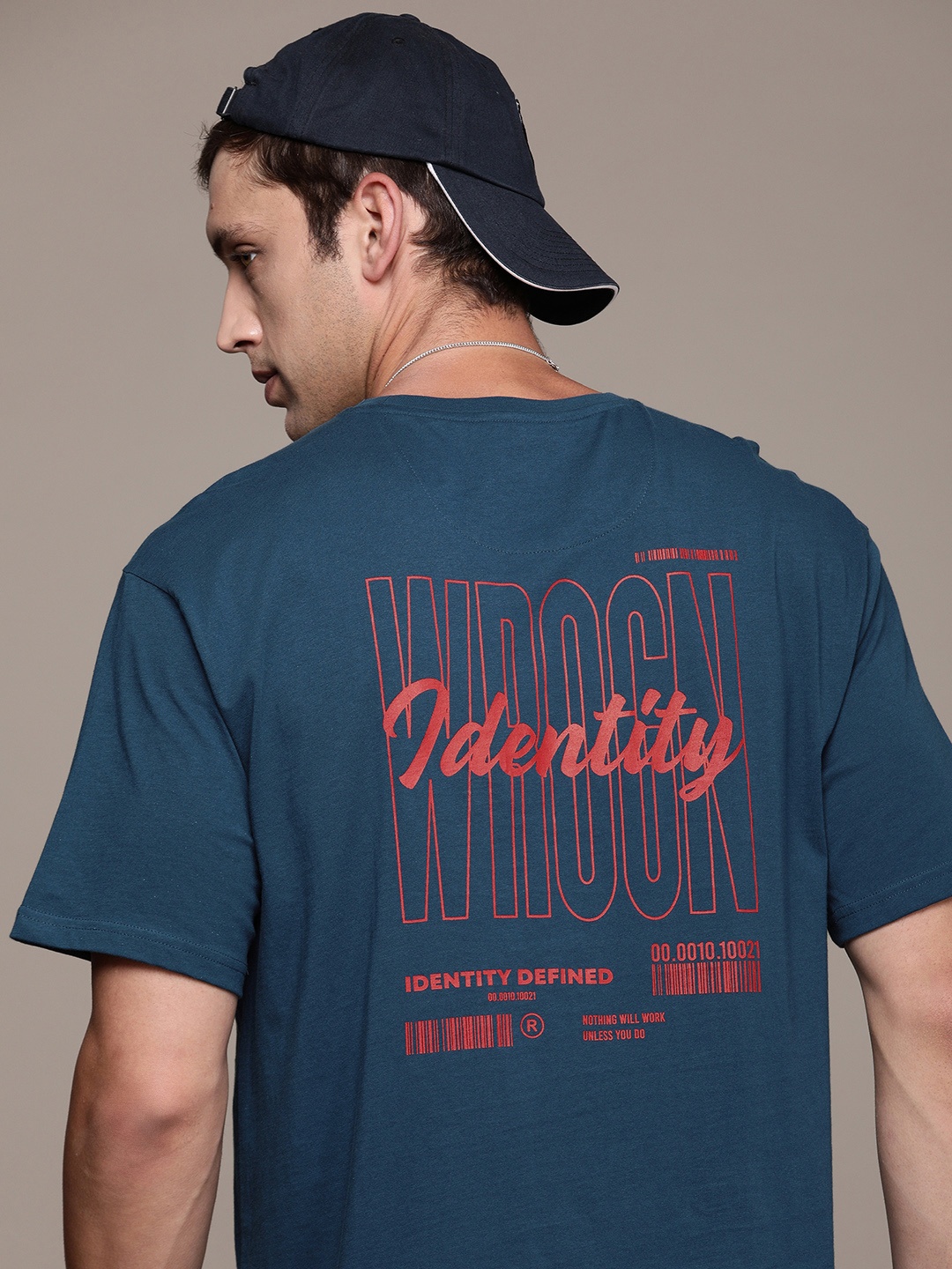 WROGN Pure Cotton Typography Printed Drop Shoulder Sleeves Oversized Casual T-shirt, Blue
WROGN Pure Cotton Typography Printed Drop Shoulder Sleeves Oversized Casual T-shirt, Blue