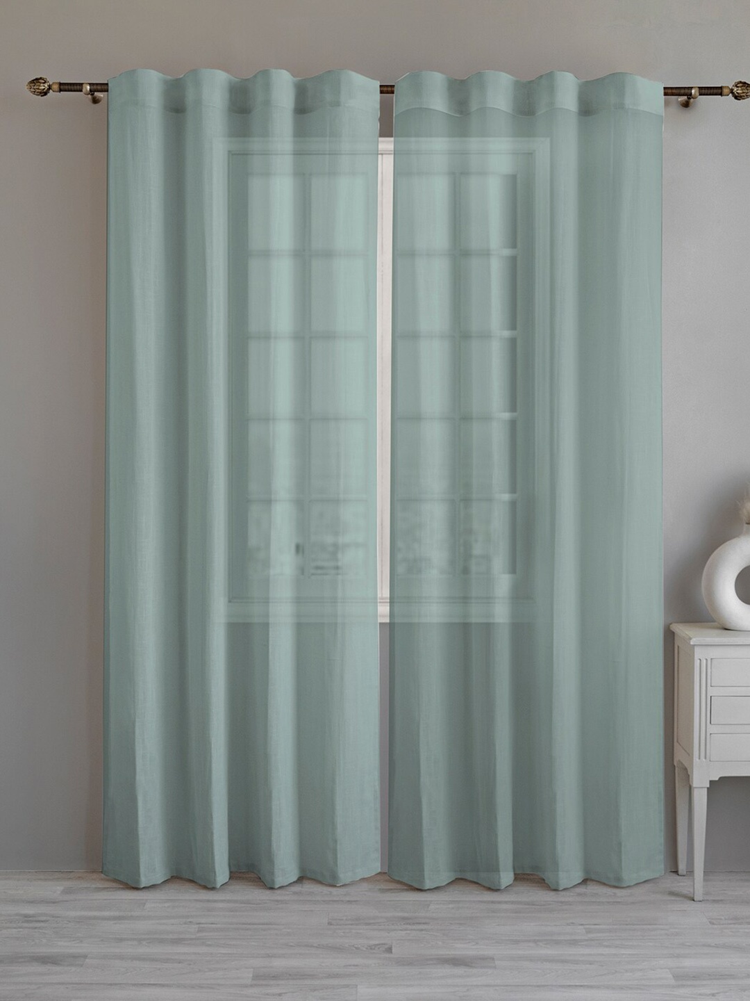 LINENWALAS Happy Sleeping Turquoise Blue 2 Pcs Sheer Rod Pocket Cotton Long Door Curtains
LINENWALAS Happy Sleeping Turquoise Blue 2 Pcs Sheer Rod Pocket Cotton Long Door Curtains