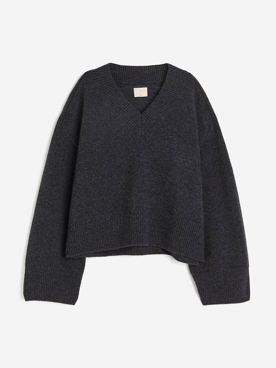 H&M Oversized Wool Jumper, Grey