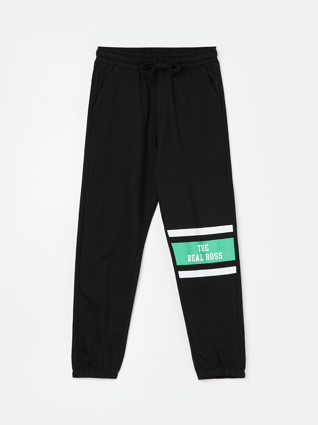 Fame Forever by Lifestyle Boys Typography Printed Mid-Rise Pure Cotton Track Pant, Black
Fame Forever by Lifestyle Boys Typography Printed Mid-Rise Pure Cotton Track Pant, Black