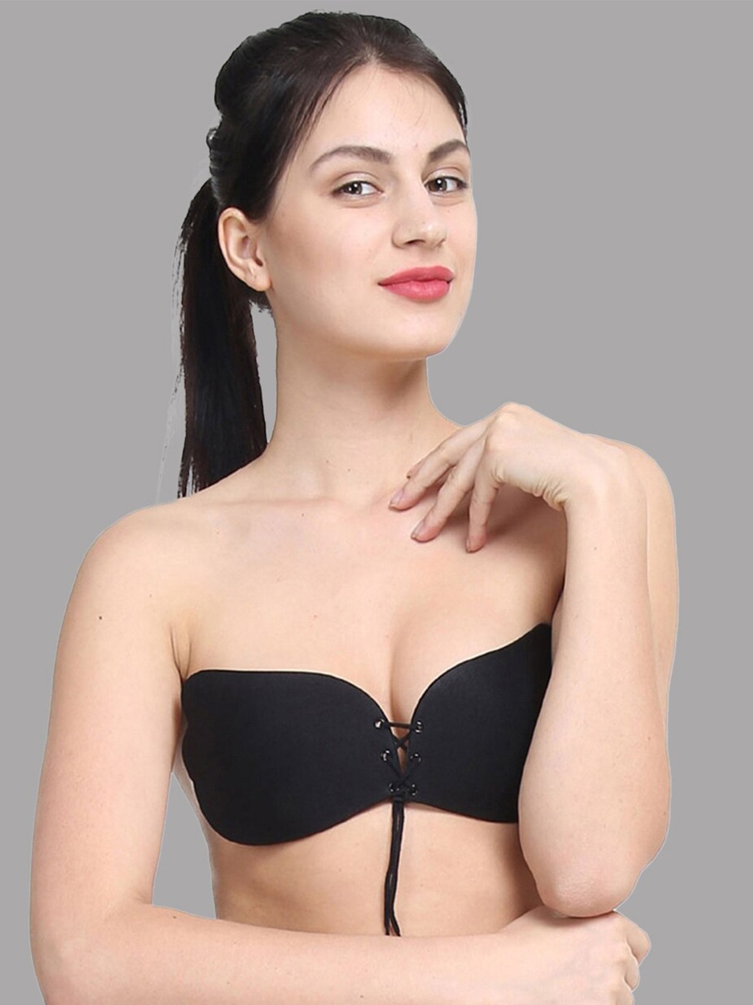 FIMBUL Half Coverage Lightly Padded Microfiber Push-Up Bra With All Day Comfort, Black
FIMBUL Half Coverage Lightly Padded Microfiber Push-Up Bra With All Day Comfort, Black