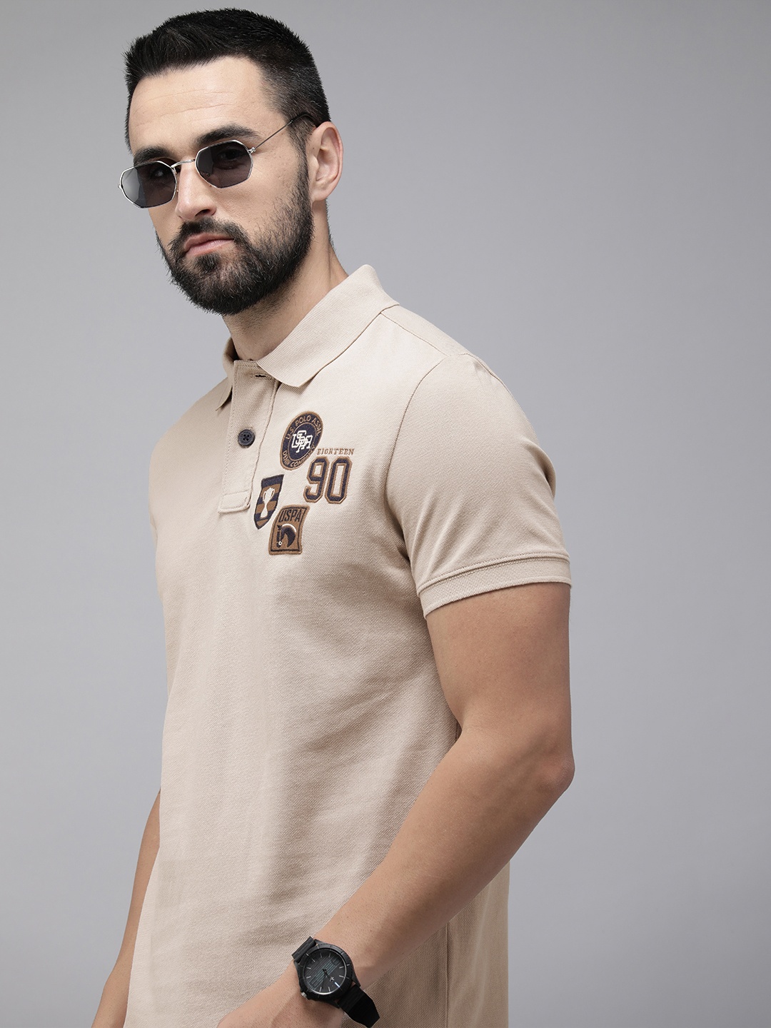 U.S. Polo Assn. Denim Co. Brand Logo Embroidered Polo Collar Pure Cotton Slim Fit T-shirt, Beige
U.S. Polo Assn. Denim Co. Brand Logo Embroidered Polo Collar Pure Cotton Slim Fit T-shirt, Beige