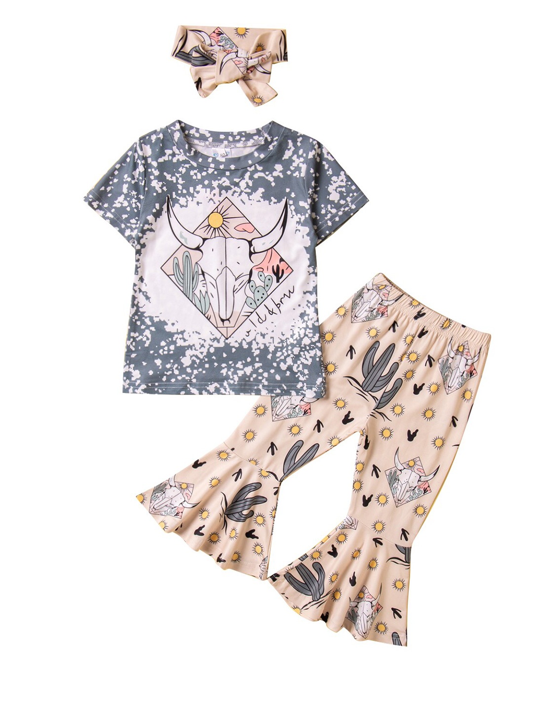 StyleCast Girls Grey & Beige Conversational Printed T-shirt With Palazzo & Head Bang
StyleCast Girls Grey & Beige Conversational Printed T-shirt With Palazzo & Head Bang
