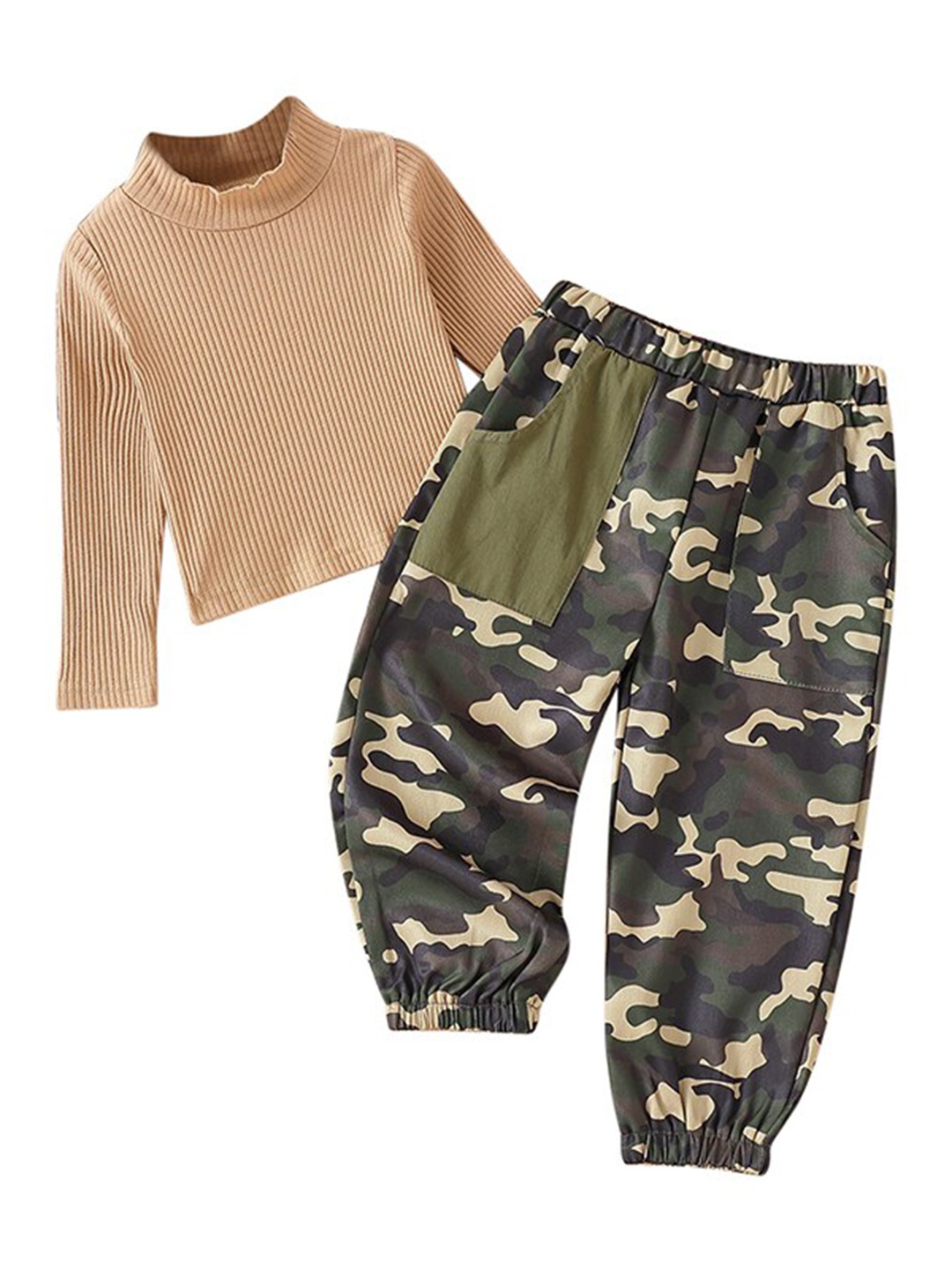 StyleCast Boys Khaki T-Shirt With Pyjamas