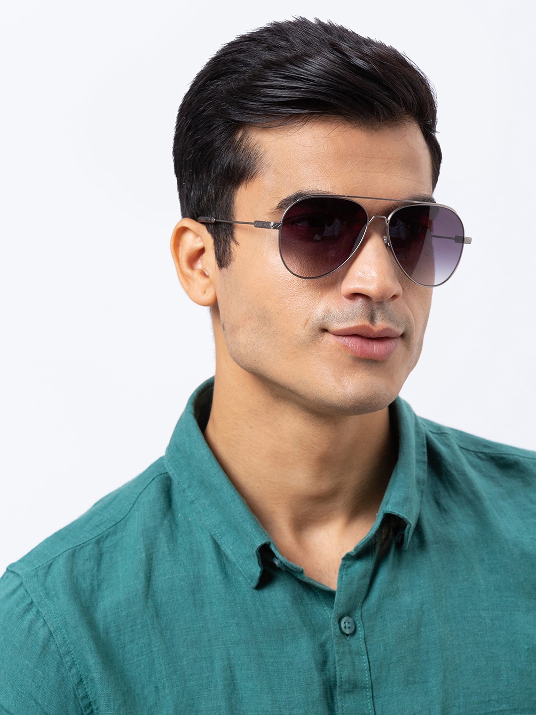 Shisen Fox Unisex Aviator Sunglasses With UV Protected Lens Sunglasses SG100, Silver
Shisen Fox Unisex Aviator Sunglasses With UV Protected Lens Sunglasses SG100, Silver