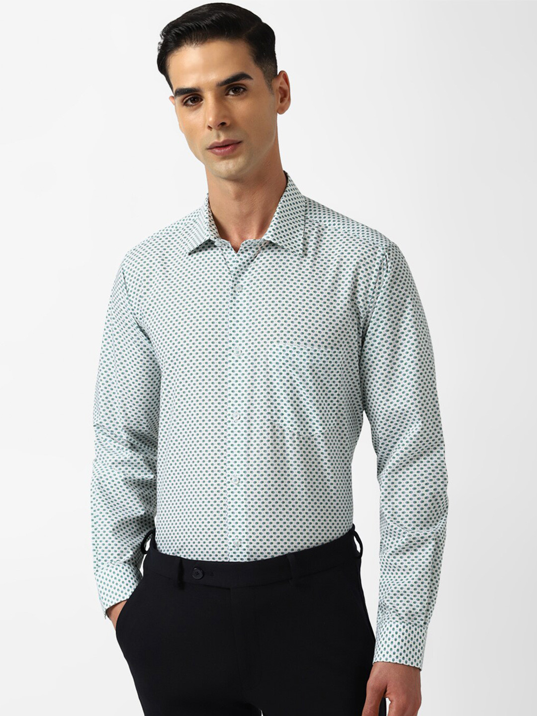 Van Heusen Micro Ditsy Printed Pure Cotton Formal Shirt, White
Van Heusen Micro Ditsy Printed Pure Cotton Formal Shirt, White