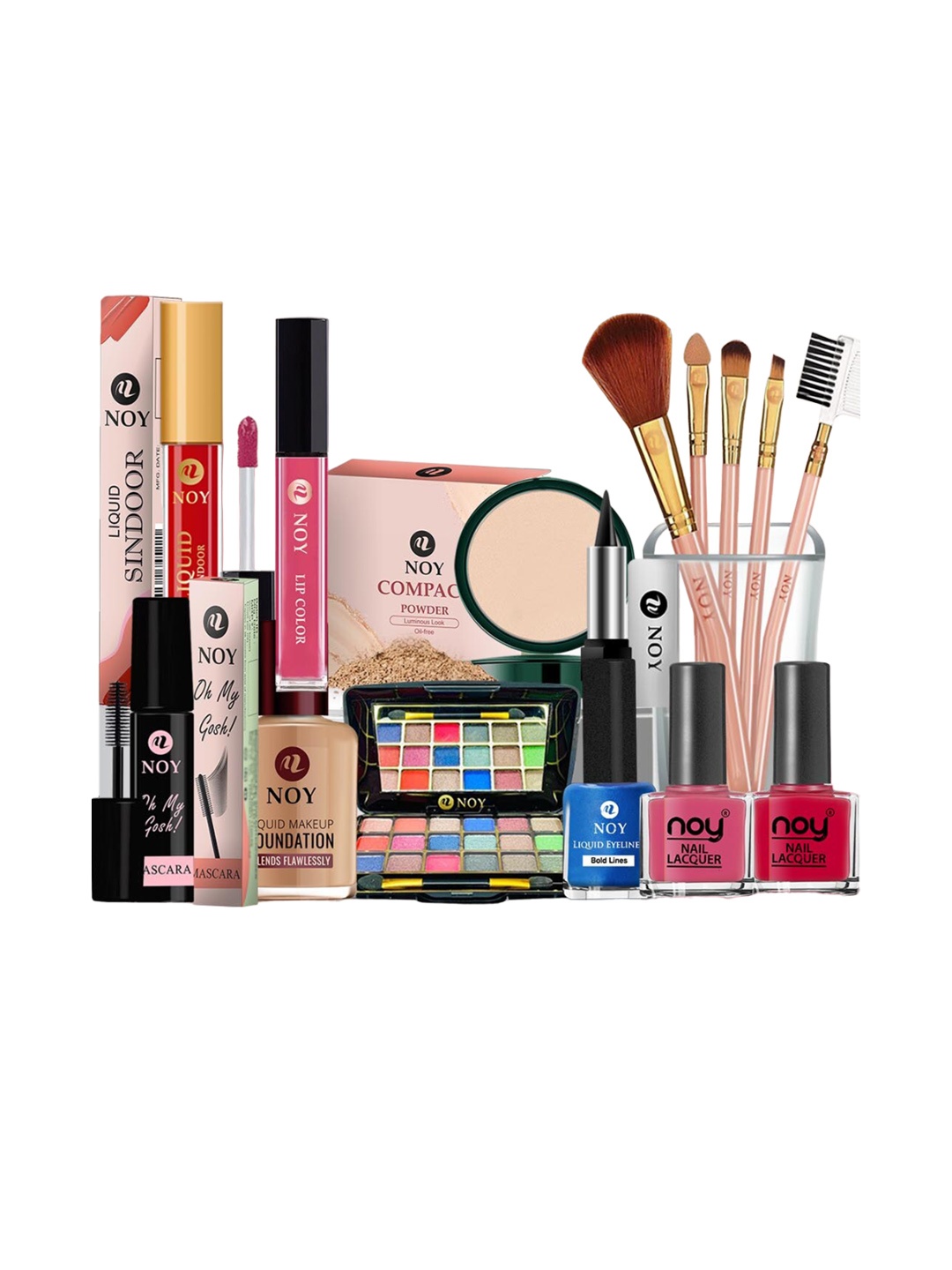 NOY Set Of 15 Non Transfer Makeup Combo - Weightless Beauty In Any Weather - 779, Peach
NOY Set Of 15 Non Transfer Makeup Combo - Weightless Beauty In Any Weather - 779, Peach