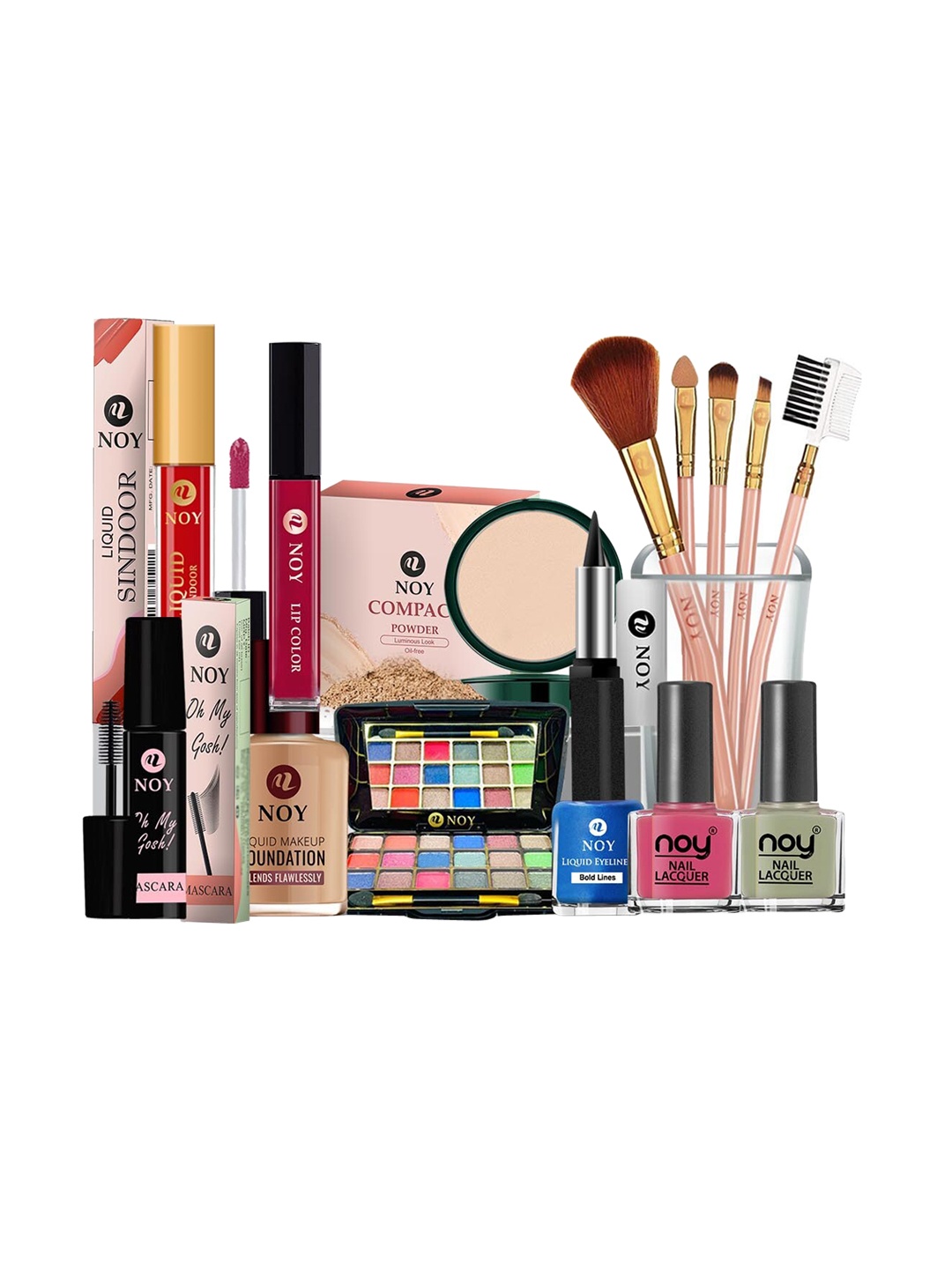 NOY 15Pcs Captivate Makeup Combo - Weightless Beauty In Any Weather - Combo No. 748, Pink
NOY 15Pcs Captivate Makeup Combo - Weightless Beauty In Any Weather - Combo No. 748, Pink
