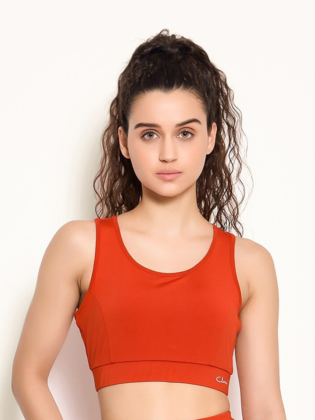 Clovia Lightly Padded Full Coverage All Day Comfort Rapid-Dry Seamless Sports Bra, Orange
Clovia Lightly Padded Full Coverage All Day Comfort Rapid-Dry Seamless Sports Bra, Orange