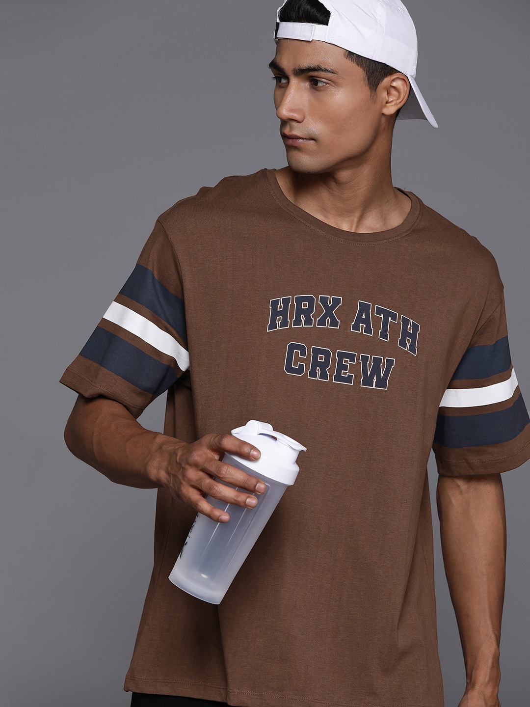 HRX by Hrithik Roshan Men Printed Relaxed Fit Pure Cotton Lifestyle T-shirt, Brown
HRX by Hrithik Roshan Men Printed Relaxed Fit Pure Cotton Lifestyle T-shirt, Brown