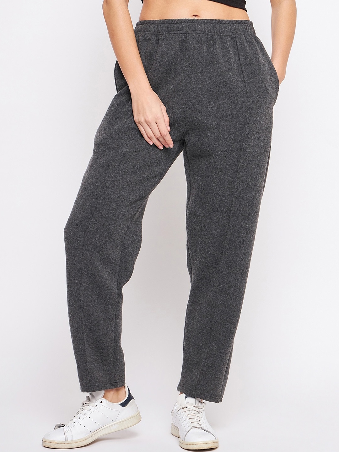 TULIP 21 Women Relaxed Straight Leg Loose Fit High-Rise Easy Wash Trousers, Grey melange
TULIP 21 Women Relaxed Straight Leg Loose Fit High-Rise Easy Wash Trousers, Grey melange