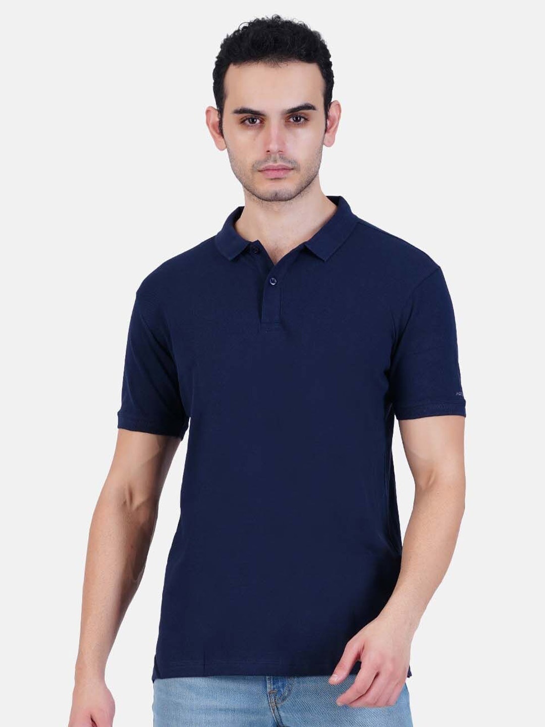 AIR GARB Pack of 2 Unisex Polo Collar Relaxed Fit Bio Finish Pure Cotton T-shirt, Navy blue
AIR GARB Pack of 2 Unisex Polo Collar Relaxed Fit Bio Finish Pure Cotton T-shirt, Navy blue