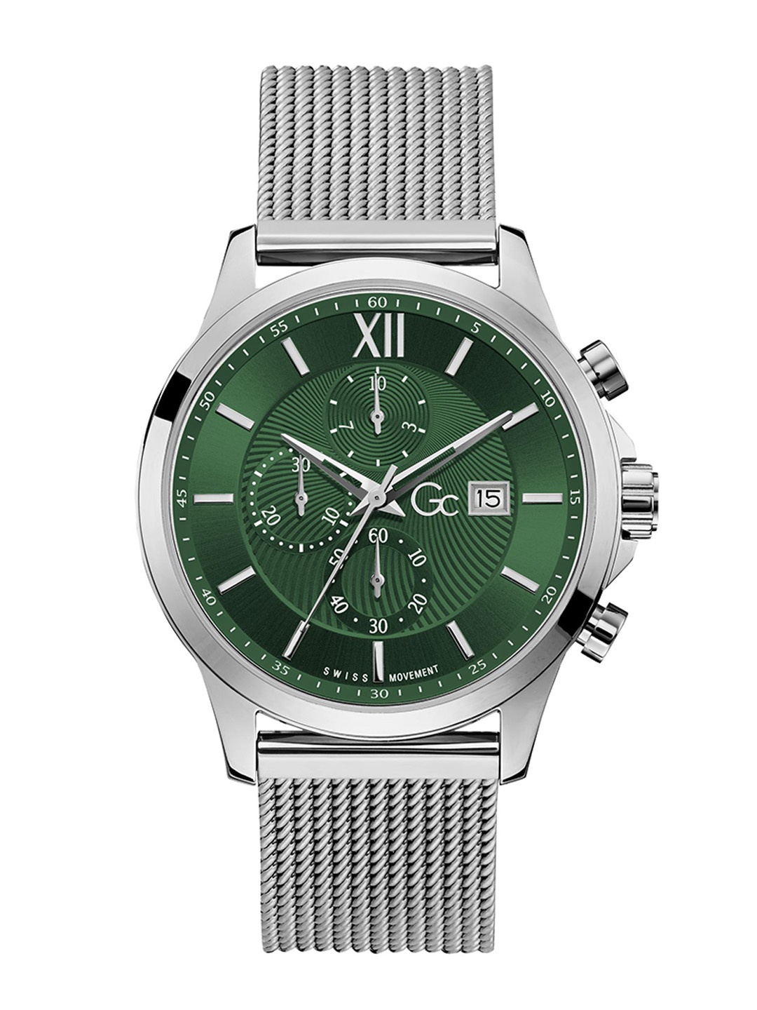 GC Men Sport Chic Collection Stainless Steel Style Straps Analogue Watch Y27012G9MF, Green
GC Men Sport Chic Collection Stainless Steel Style Straps Analogue Watch Y27012G9MF, Green