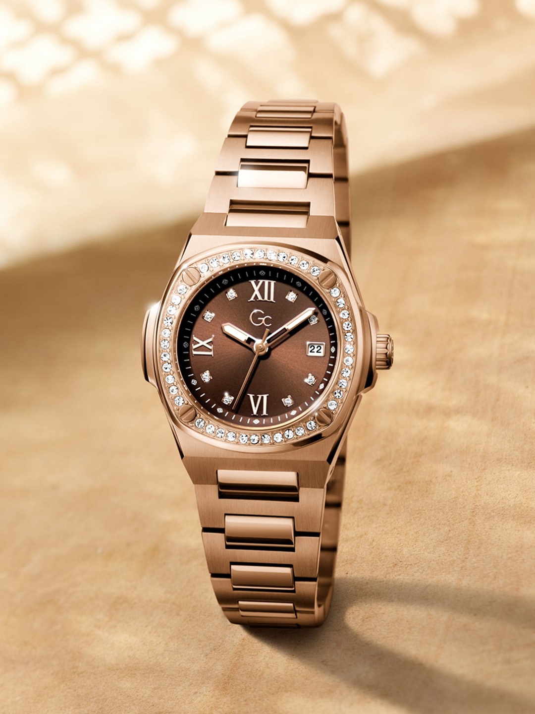 GC Women Embellished Dial & Stainless Steel Straps Analogue Watch Z12002L4MF, Brown
GC Women Embellished Dial & Stainless Steel Straps Analogue Watch Z12002L4MF, Brown