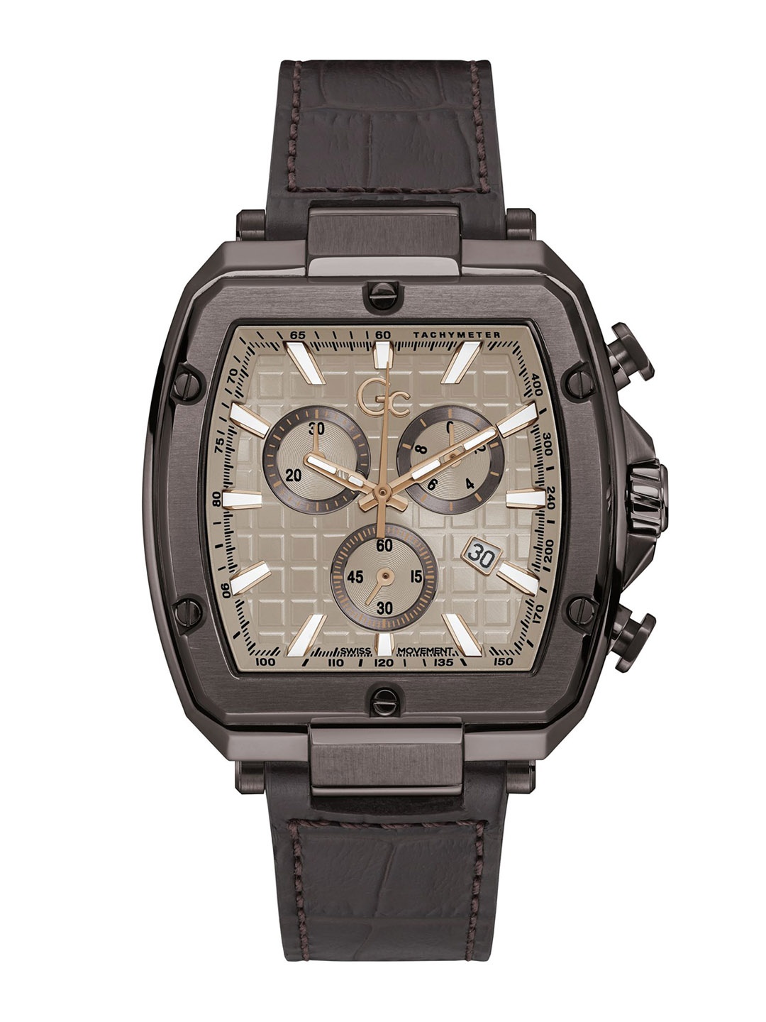 GC Men Stainless Steel Square Dial Leather Bracelet Style Straps Analogue Watch Y83008G1MF, Beige
GC Men Stainless Steel Square Dial Leather Bracelet Style Straps Analogue Watch Y83008G1MF, Beige