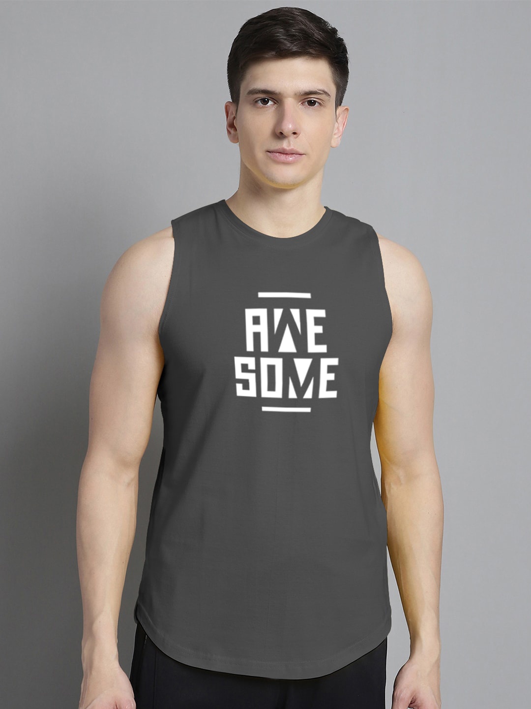 FBAR Typography Printed Bio Wash Pure Cotton Innerwear Gym Vests 1011FBAE390-41-XS, Grey
FBAR Typography Printed Bio Wash Pure Cotton Innerwear Gym Vests 1011FBAE390-41-XS, Grey
