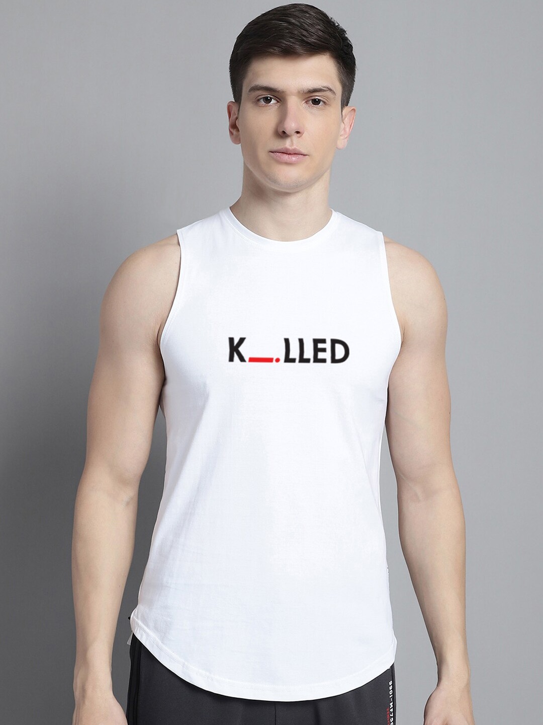 FBAR Typography Printed Pure Cotton Sleeveless Innerwear Gym Vests 1011FBAE401-02-XS, White
FBAR Typography Printed Pure Cotton Sleeveless Innerwear Gym Vests 1011FBAE401-02-XS, White