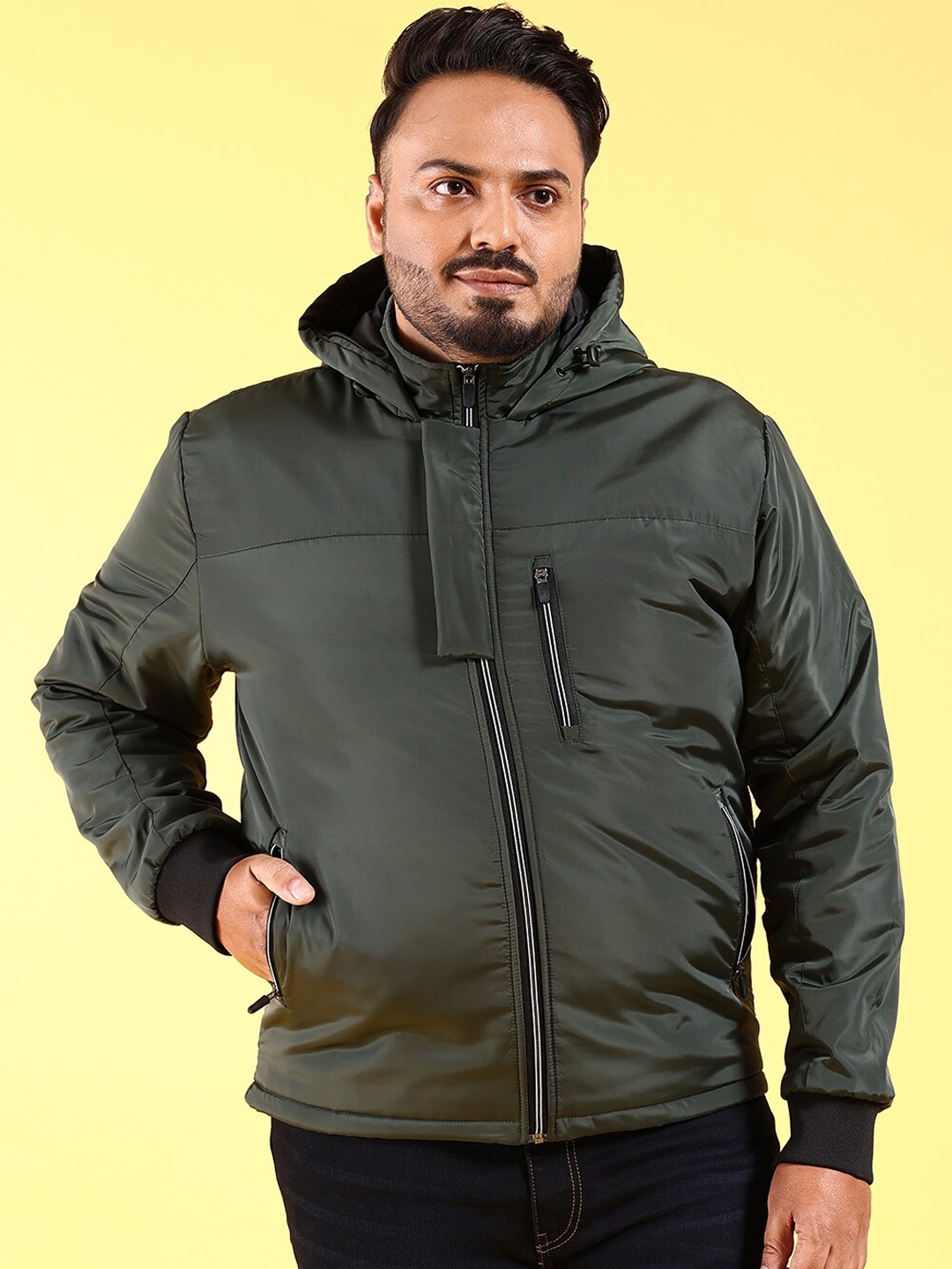 Hardsoda by The Indian Garage Co Mock Collar Lightweight Open Front Jacket, Green
Hardsoda by The Indian Garage Co Mock Collar Lightweight Open Front Jacket, Green