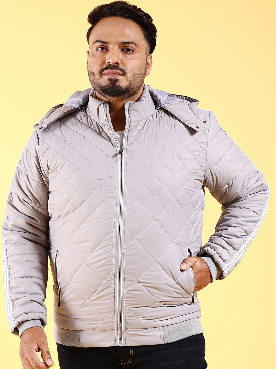 Hardsoda by The Indian Garage Co Plus Size Mock Collar Lightweight Bomber Jacket, Grey
Hardsoda by The Indian Garage Co Plus Size Mock Collar Lightweight Bomber Jacket, Grey
