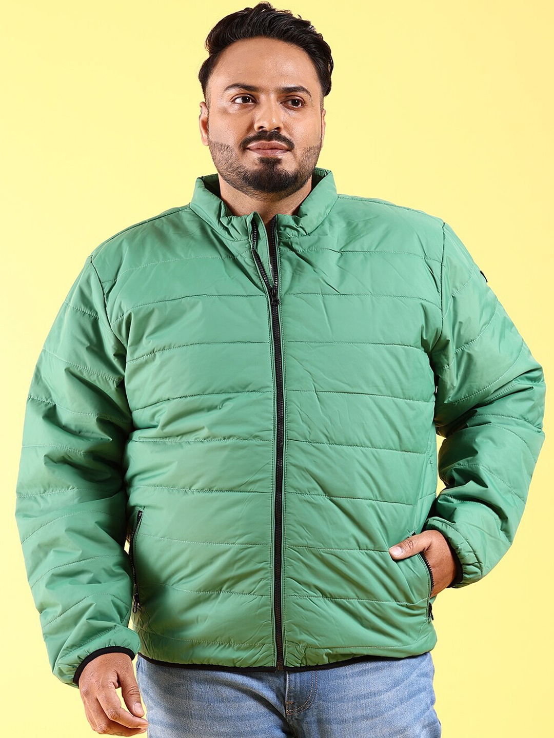 Hardsoda by The Indian Garage Co Plus Size Mock Collar Lightweight Padded Jacket, Green
Hardsoda by The Indian Garage Co Plus Size Mock Collar Lightweight Padded Jacket, Green