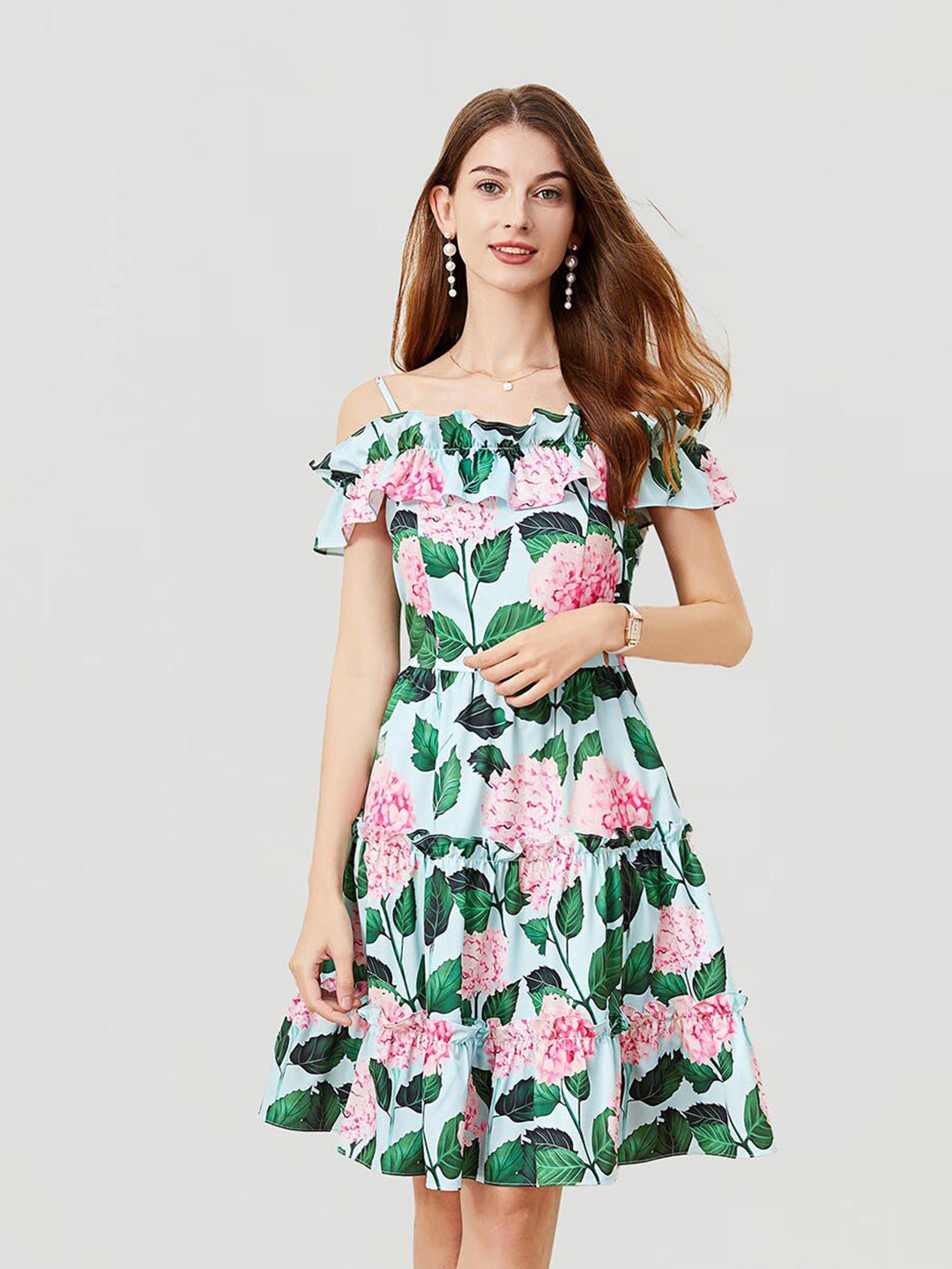 JC Collection Floral Printed Off-Shoulder Flutter Sleeve Fit & Flare Mini Dress, Blue
JC Collection Floral Printed Off-Shoulder Flutter Sleeve Fit & Flare Mini Dress, Blue