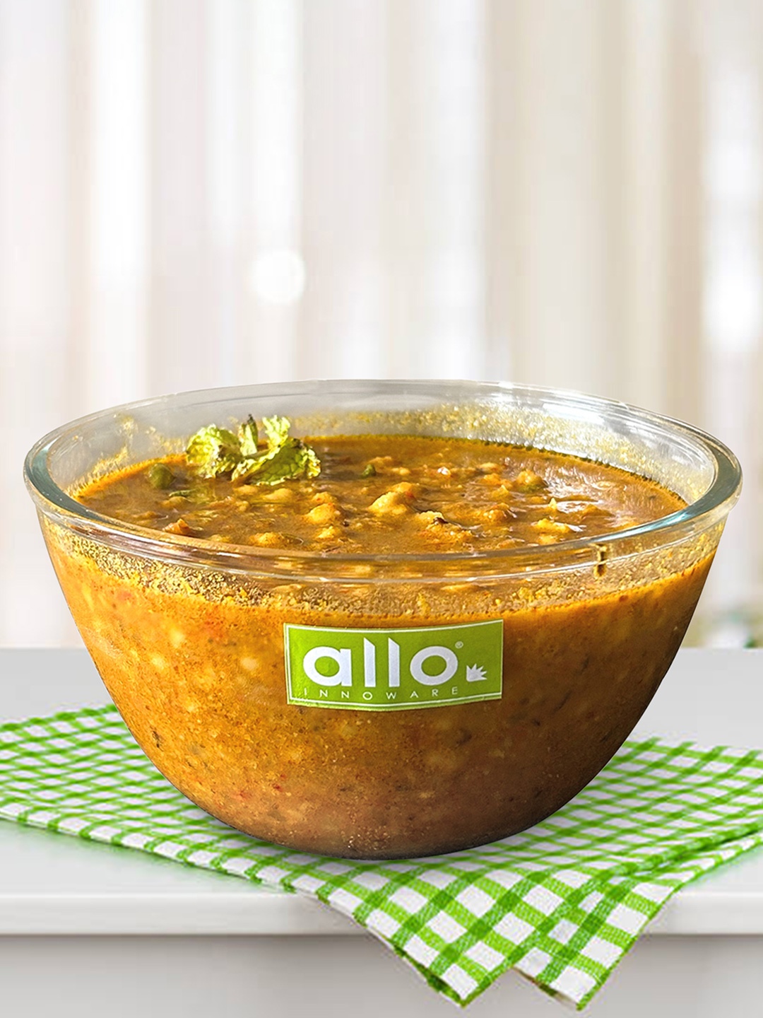 Allo Glass Mixing & Serving Bowl, Oven & Microwave Safe, Freezer & Dishwasher Safe, 1600ML, Transparent
Allo Glass Mixing & Serving Bowl, Oven & Microwave Safe, Freezer & Dishwasher Safe, 1600ML, Transparent