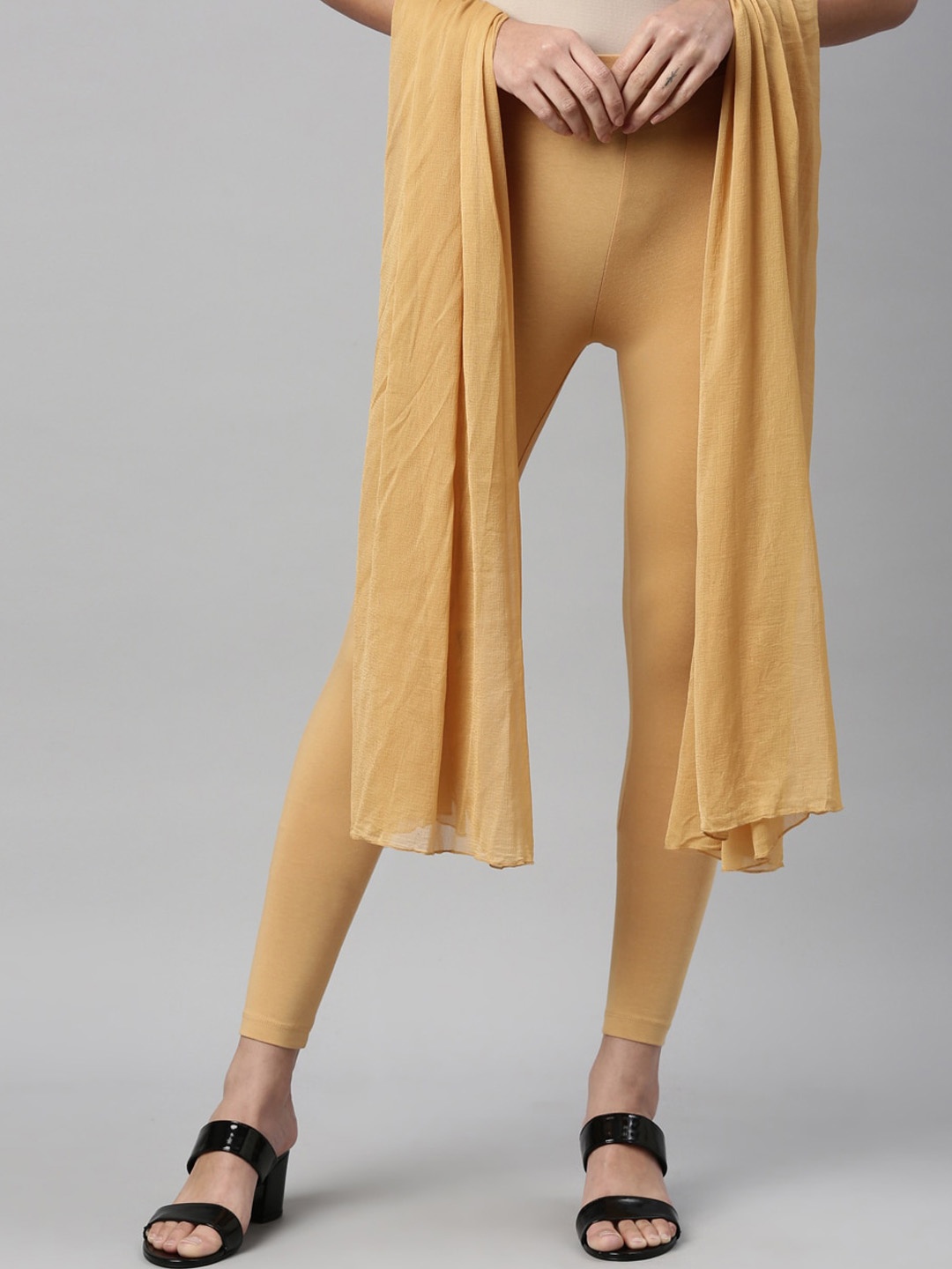 TWIN BIRDS Women Solid Super Stretch Cotton Ankle Length Leggings with dupatta, Beige
TWIN BIRDS Women Solid Super Stretch Cotton Ankle Length Leggings with dupatta, Beige