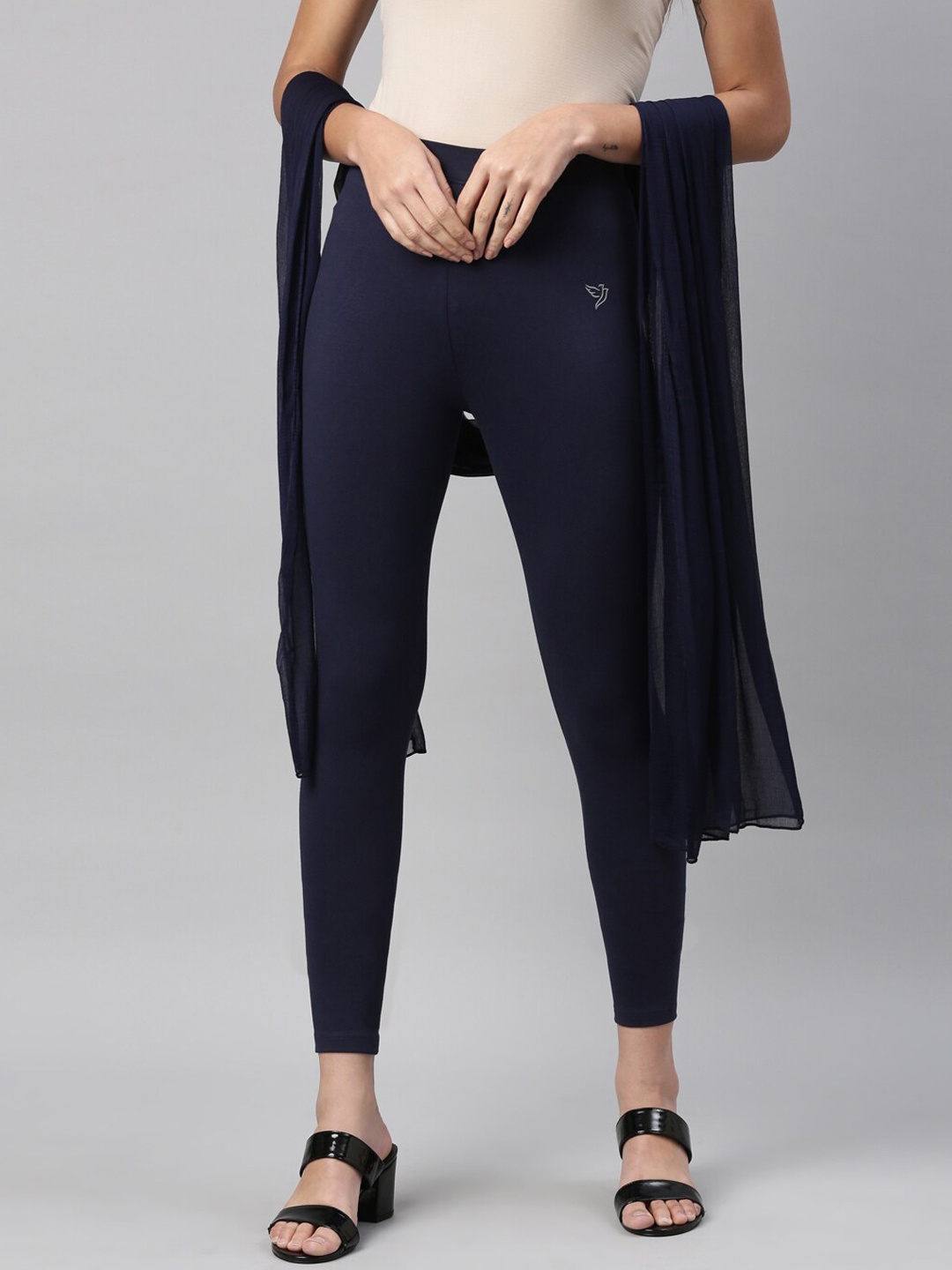 TWIN BIRDS Women Solid Super Stretch Cotton Ankle Length Leggings with dupatta, Navy blue
TWIN BIRDS Women Solid Super Stretch Cotton Ankle Length Leggings with dupatta, Navy blue