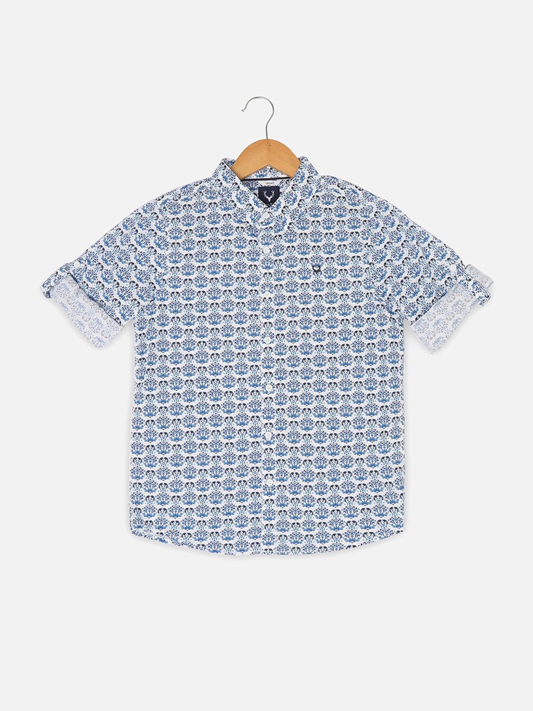 Allen Solly Junior Boys Ethnic Motifs Printed Slim Fit Printed Pure Cotton Casual Shirt, Blue
Allen Solly Junior Boys Ethnic Motifs Printed Slim Fit Printed Pure Cotton Casual Shirt, Blue