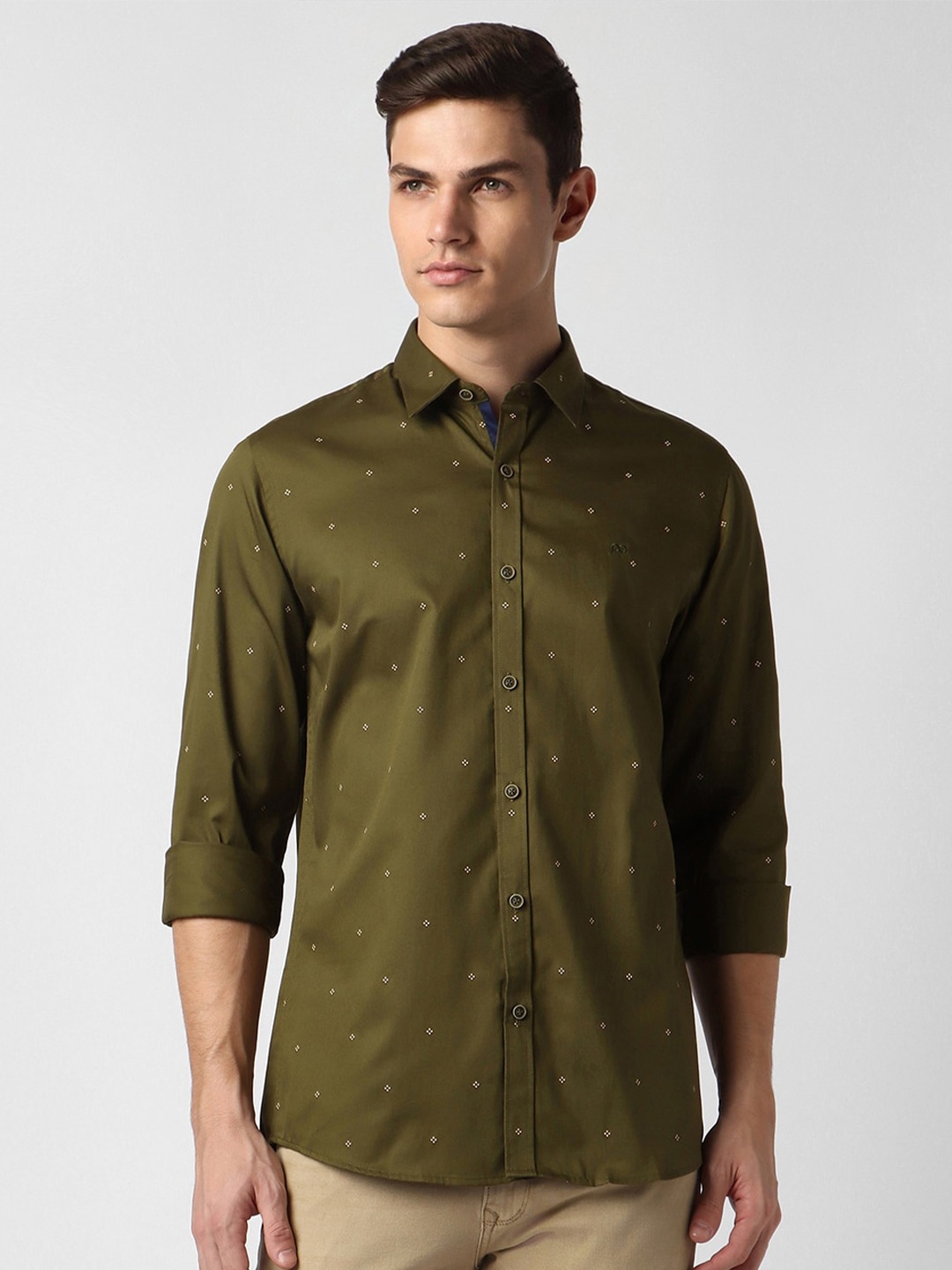 Peter England Casuals Slim Fit Micro Ditsy Printed Long Sleeve Cotton Casual Shirt, Olive
Peter England Casuals Slim Fit Micro Ditsy Printed Long Sleeve Cotton Casual Shirt, Olive