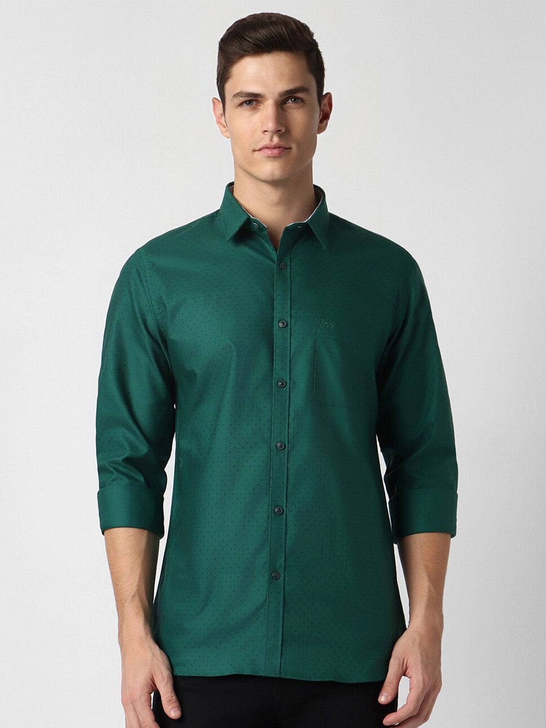 Peter England Casuals Micro Ditsy Printed Slim Fit Pure Cotton Casual Shirt, Green
Peter England Casuals Micro Ditsy Printed Slim Fit Pure Cotton Casual Shirt, Green